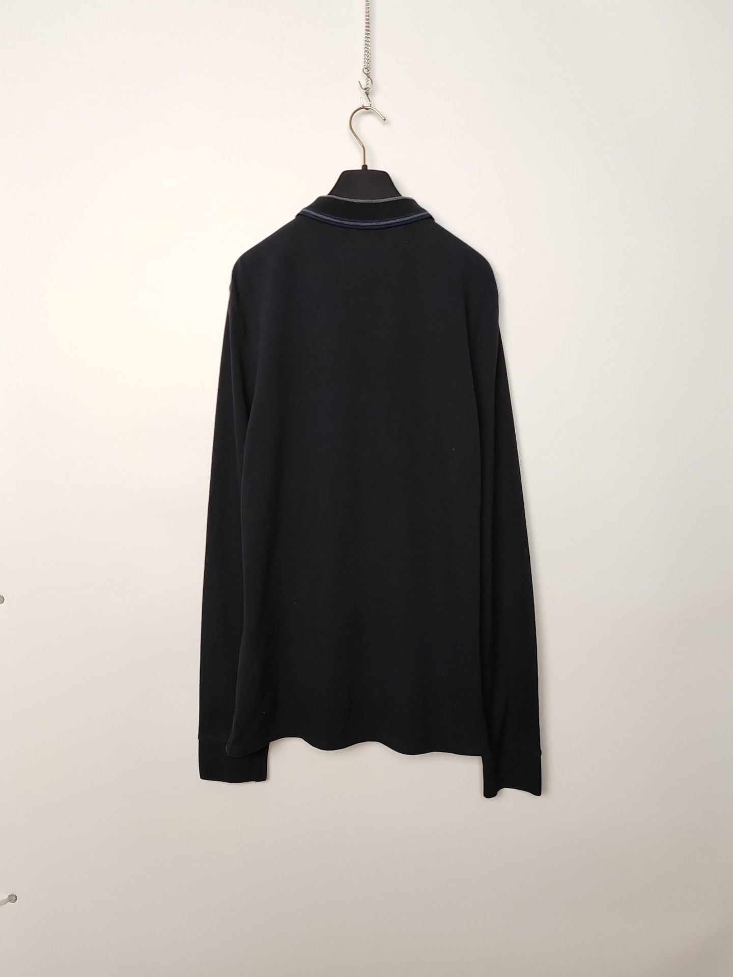 Burberry Burberry Logo Long Sleeve Polo Shirt Size L Size US L / EU 52-54 / 3 - 3 Thumbnail