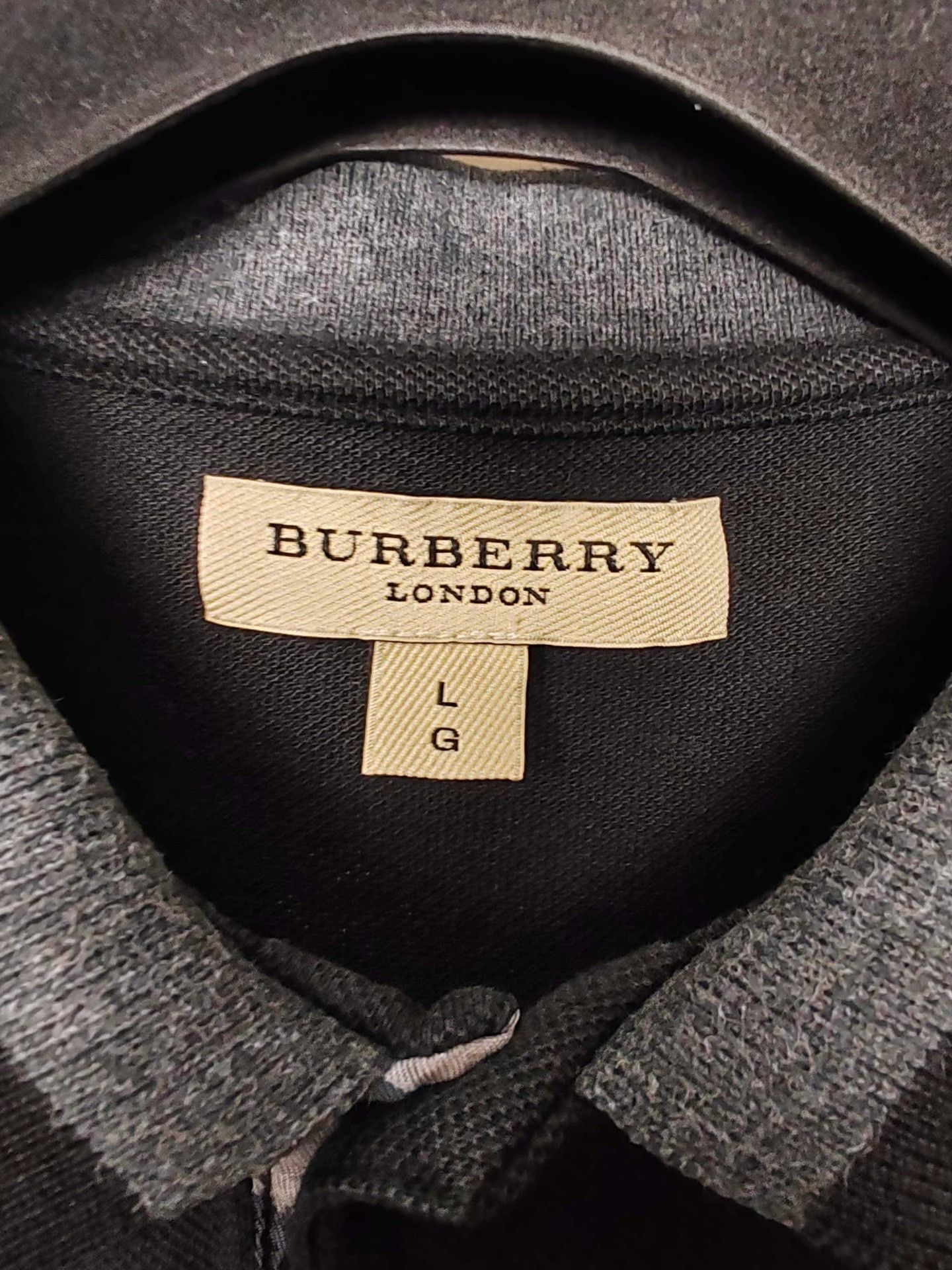 Burberry Burberry Logo Long Sleeve Polo Shirt Size L Size US L / EU 52-54 / 3 - 4 Thumbnail