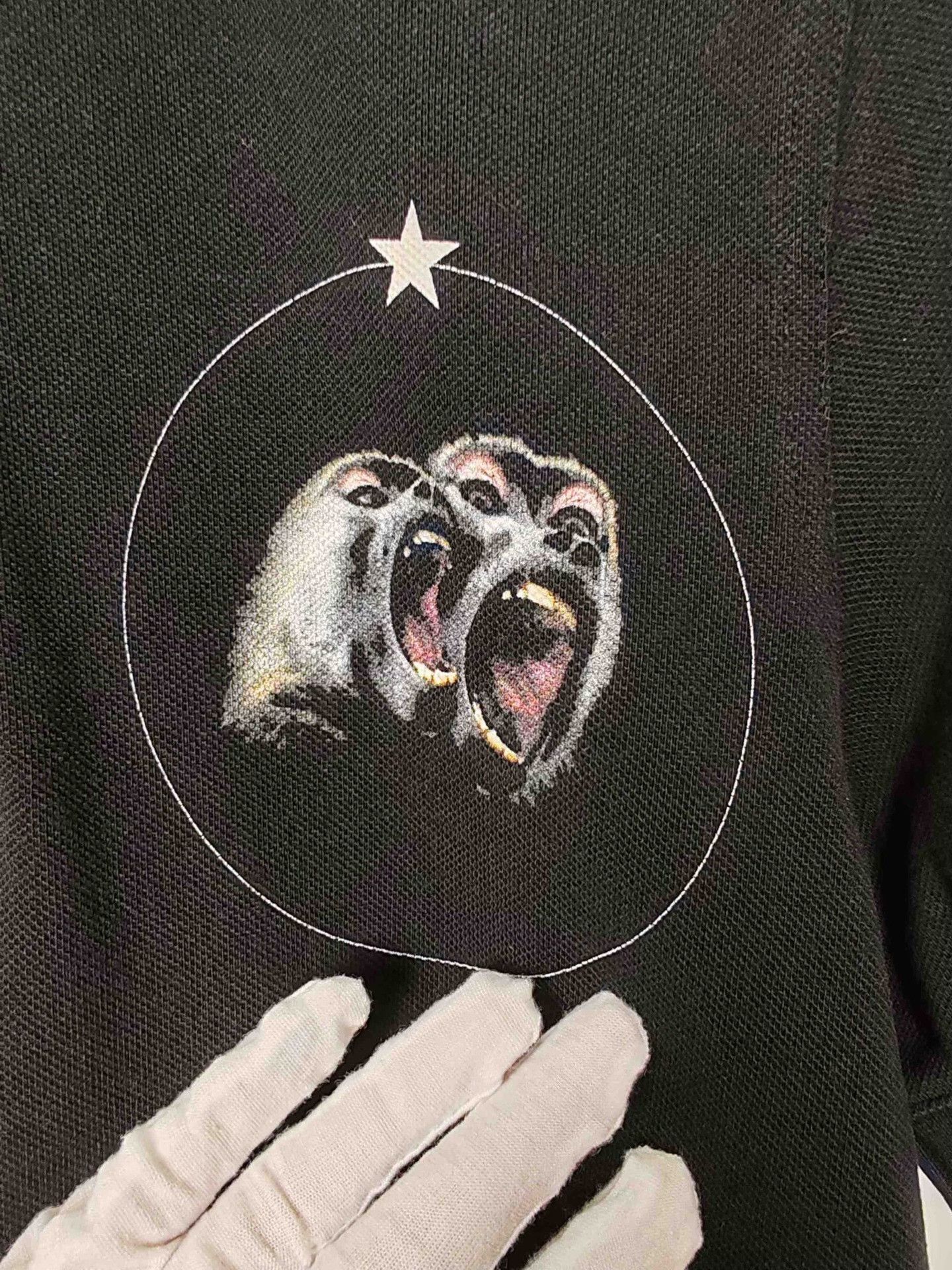 Givenchy Givenchy Monkey Print Polo Shirt XS Size US XS / EU 42 / 0 - 5 Thumbnail