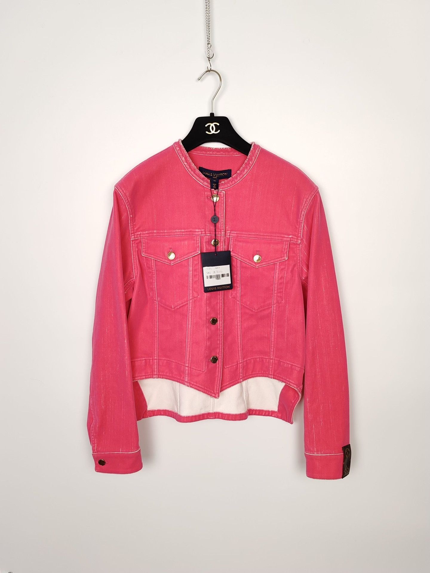Louis Vuitton Louis Vuitton Pink Monogram Trim Jacket Size 40 Size M / US 6-8 / IT 42-44 - 2 Thumbnail