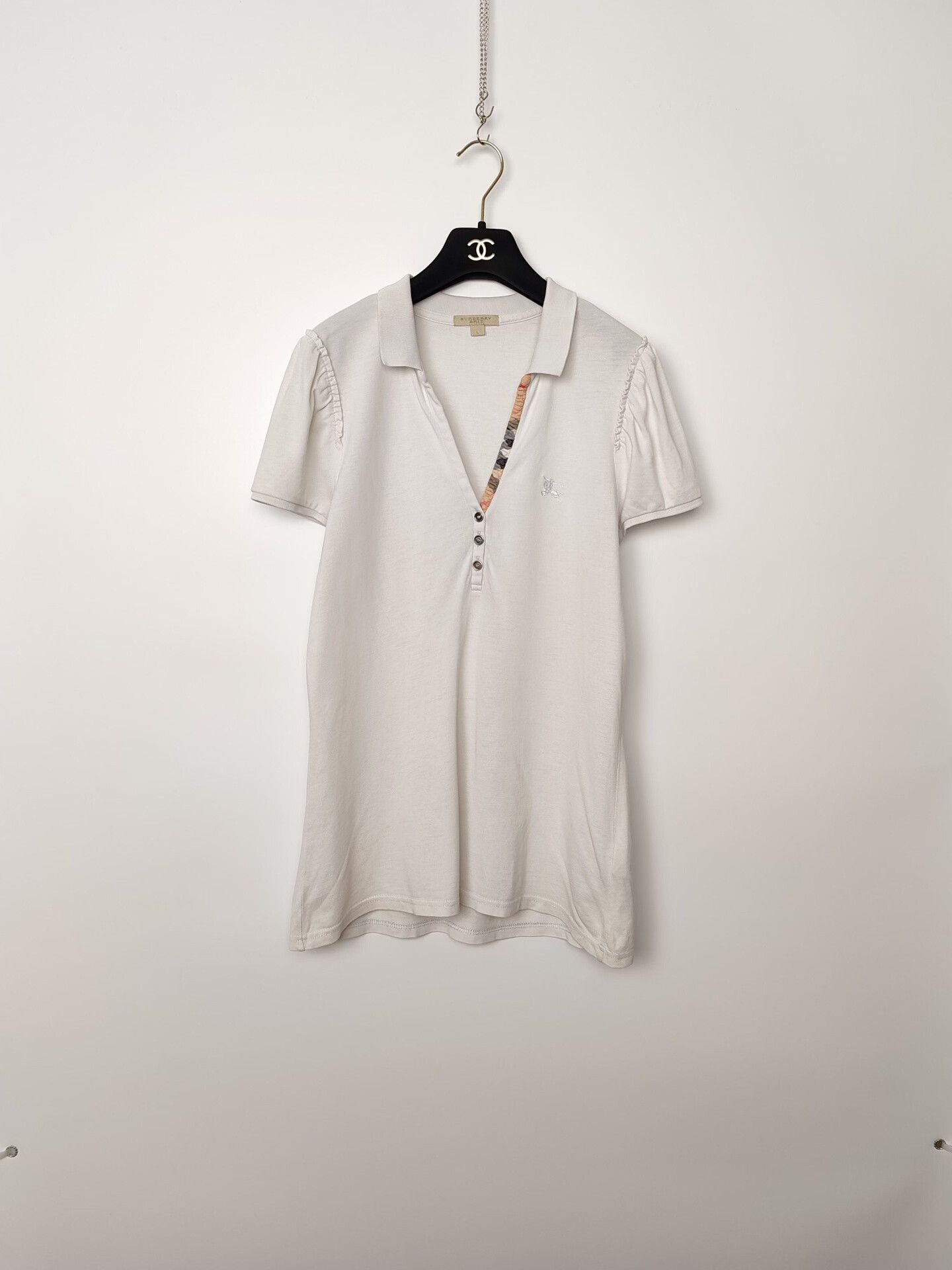 Burberry Burberry Embroidered Knight Polo Shirt Size L Size L / US 10 / IT 46 - 2 Thumbnail