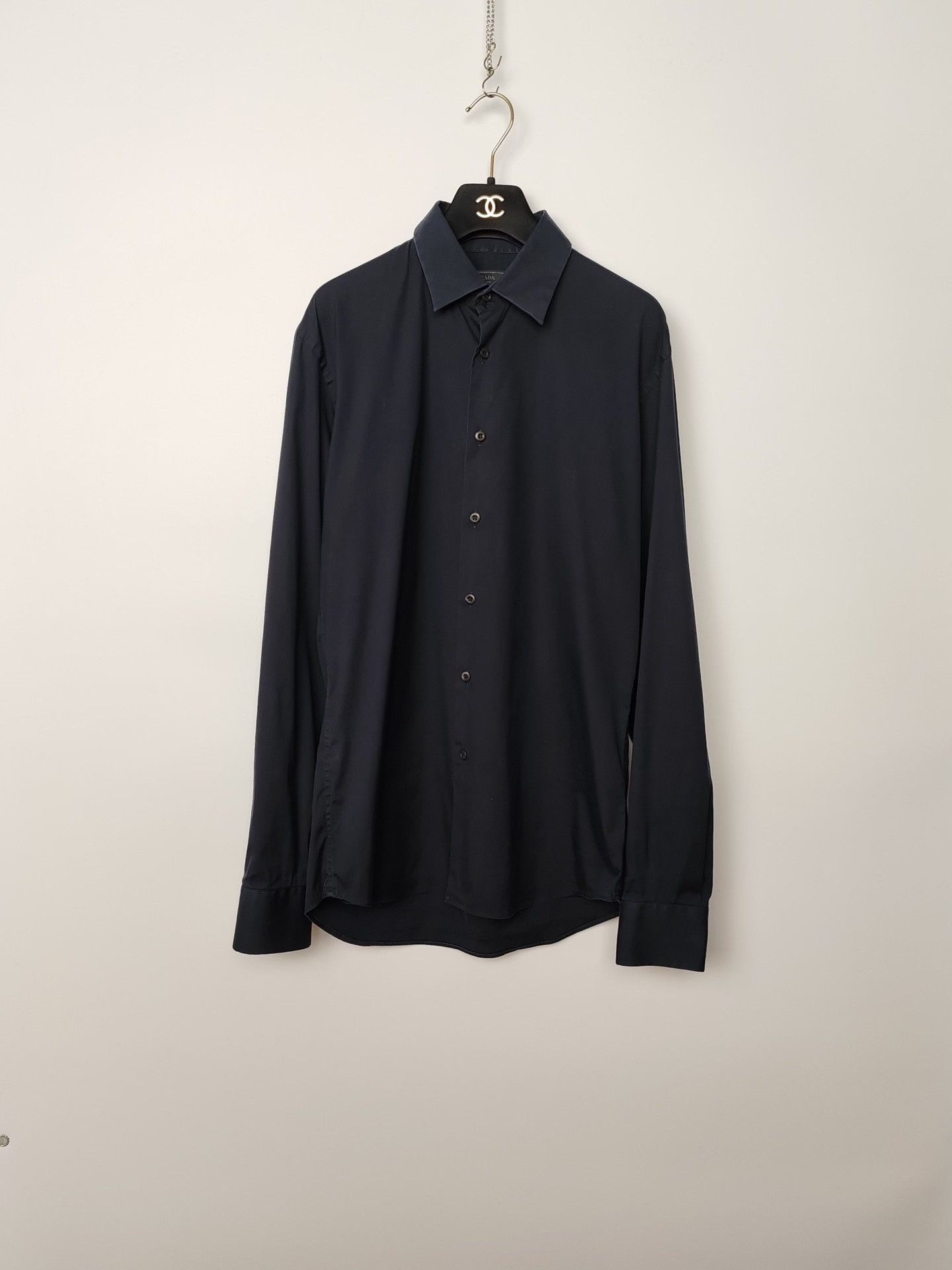 Prada Prada Black Button Up Shirt Size M Size US M / EU 48-50 / 2 - 2 Thumbnail