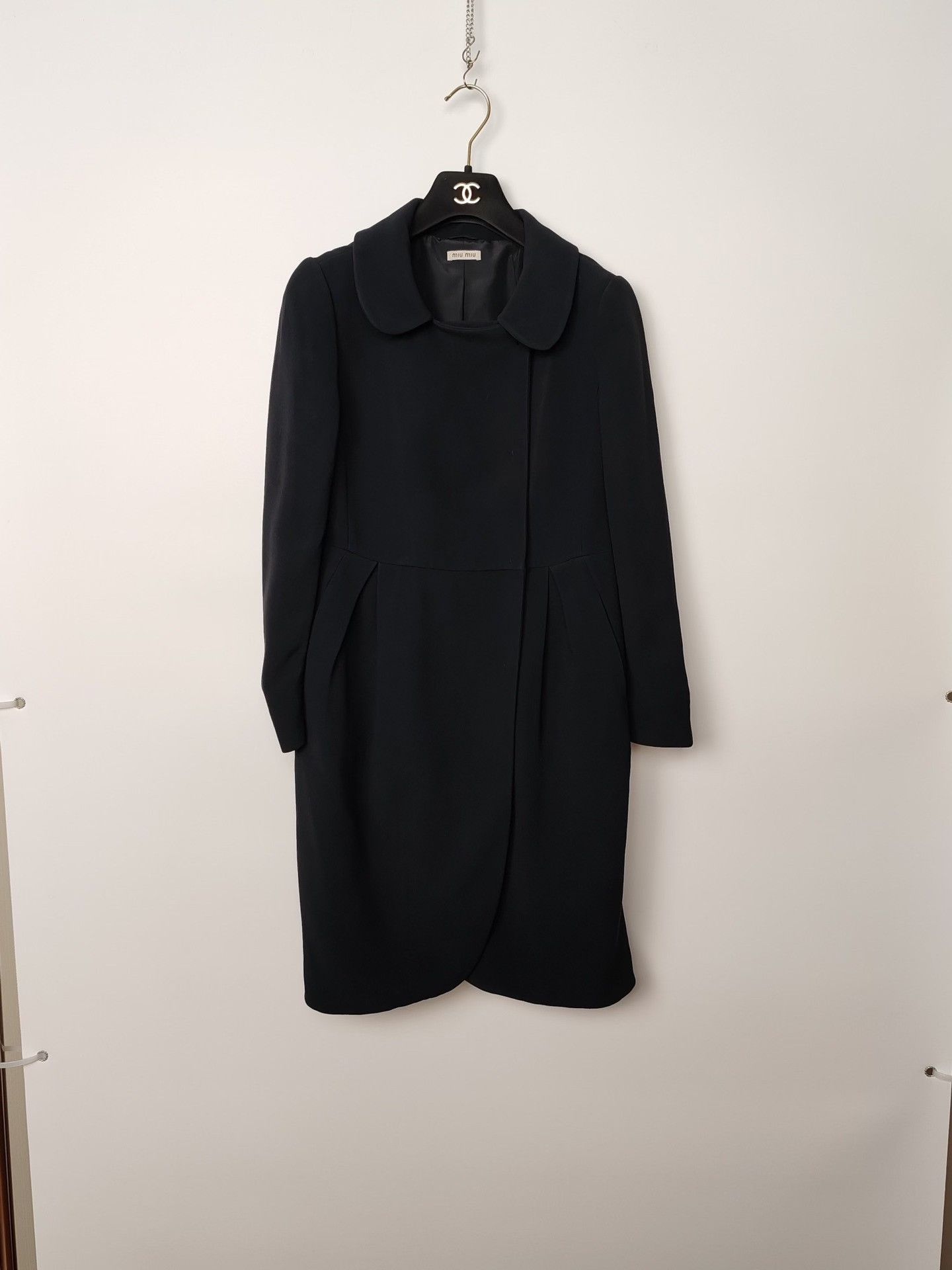 Miu Miu Miu Miu Black Coat Size 38 Size XS / US 0-2 / IT 36-38 - 2 Thumbnail