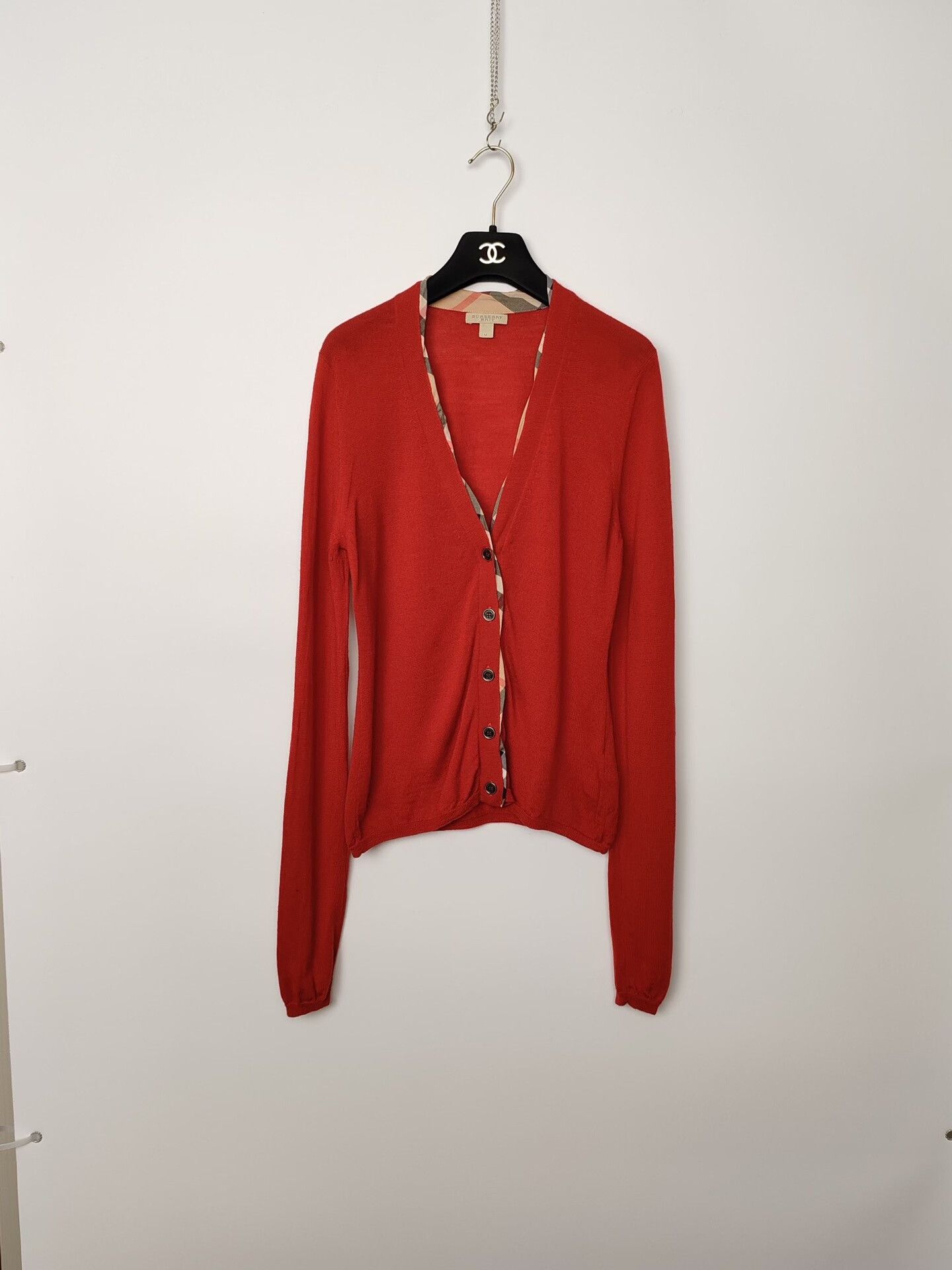 Burberry Burberry Check Trim Cardigan Size M Size M / US 6-8 / IT 42-44 - 2 Thumbnail