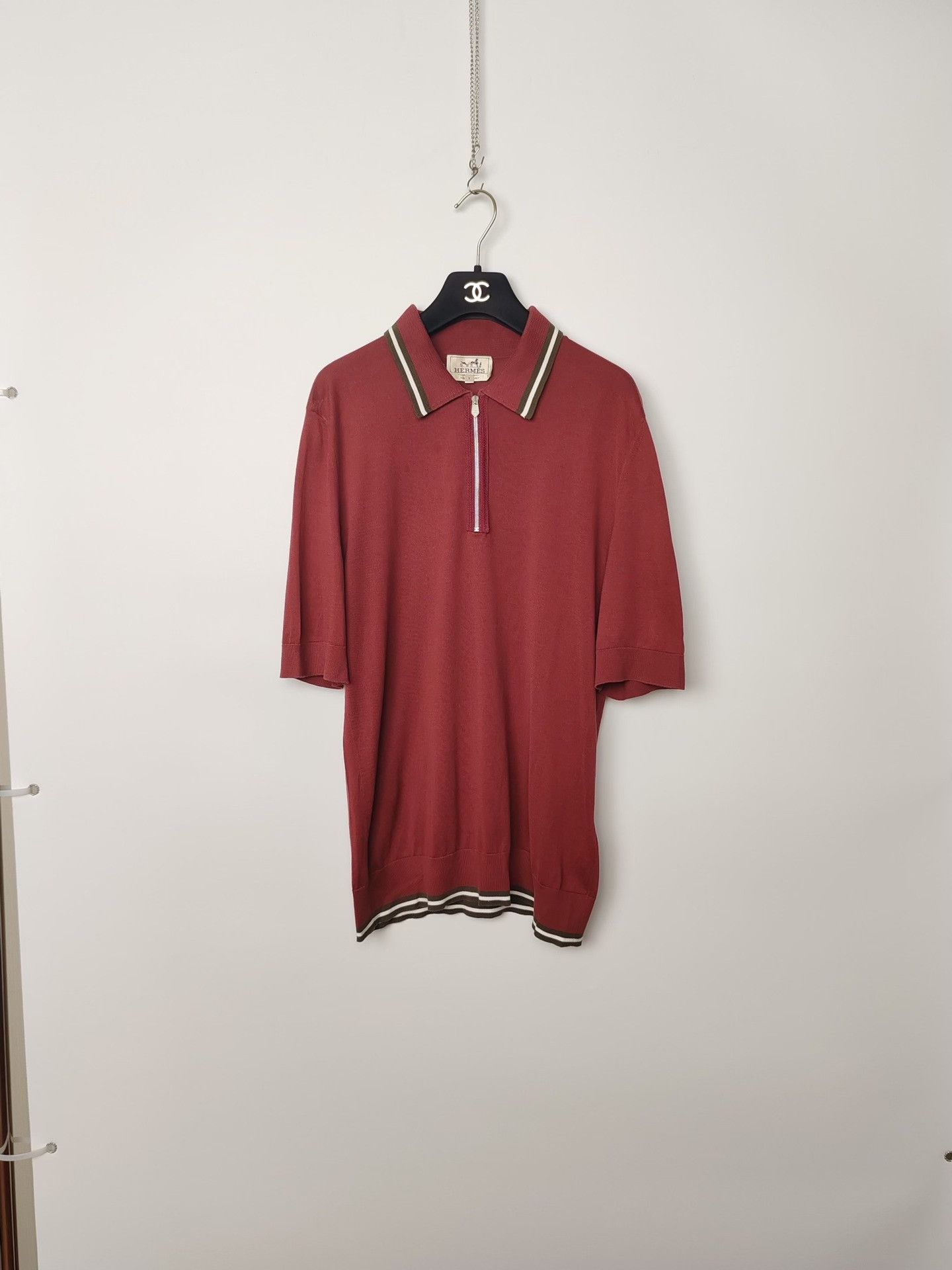Hermes Hermes Knit Polo Shirt Size XS Size US XS / EU 42 / 0 - 2 Thumbnail