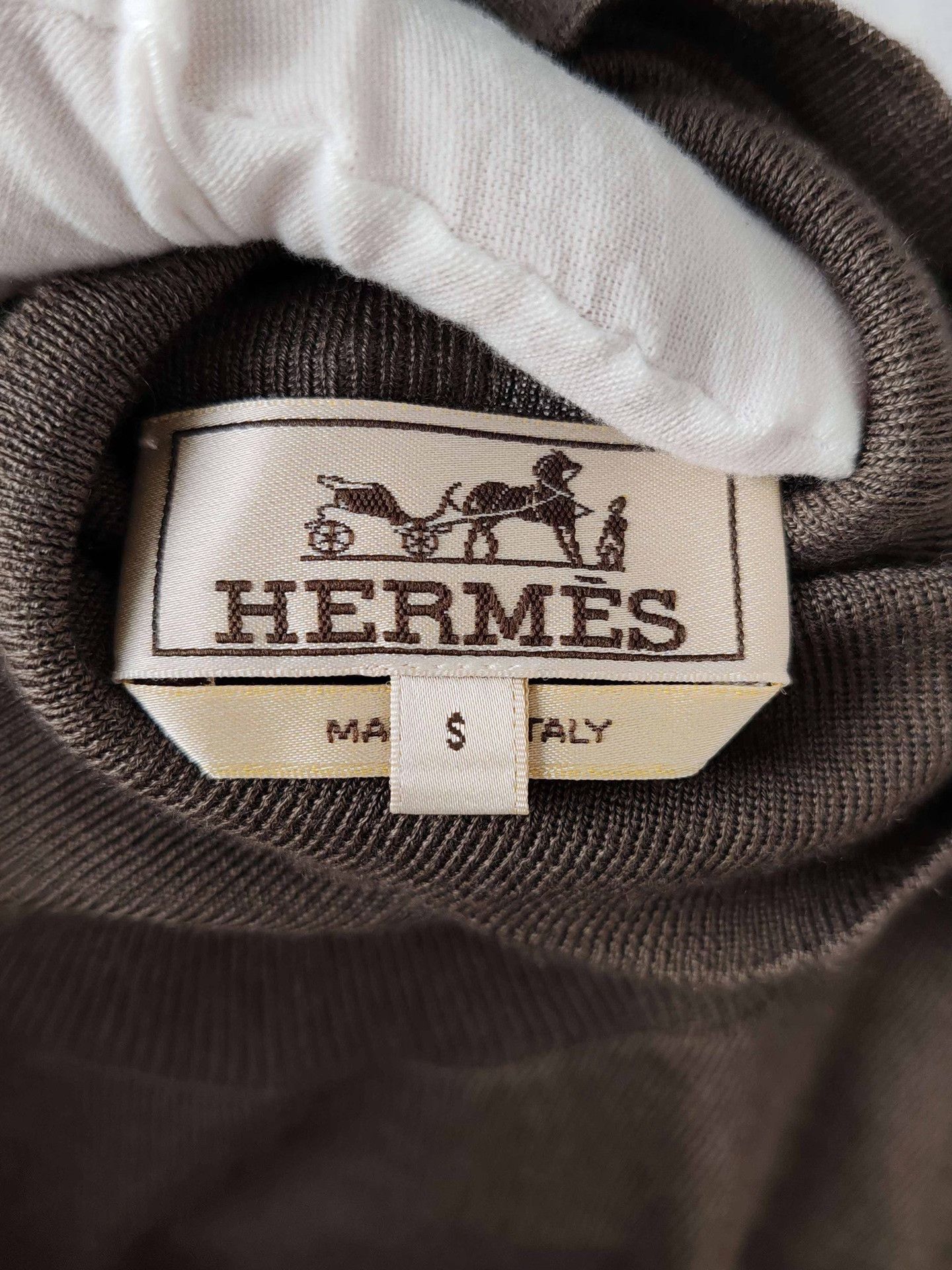 Hermes Hermes Brown Cashmere Silk Turtleneck Sweater Size S Size US S / EU 44-46 / 1 - 4 Thumbnail