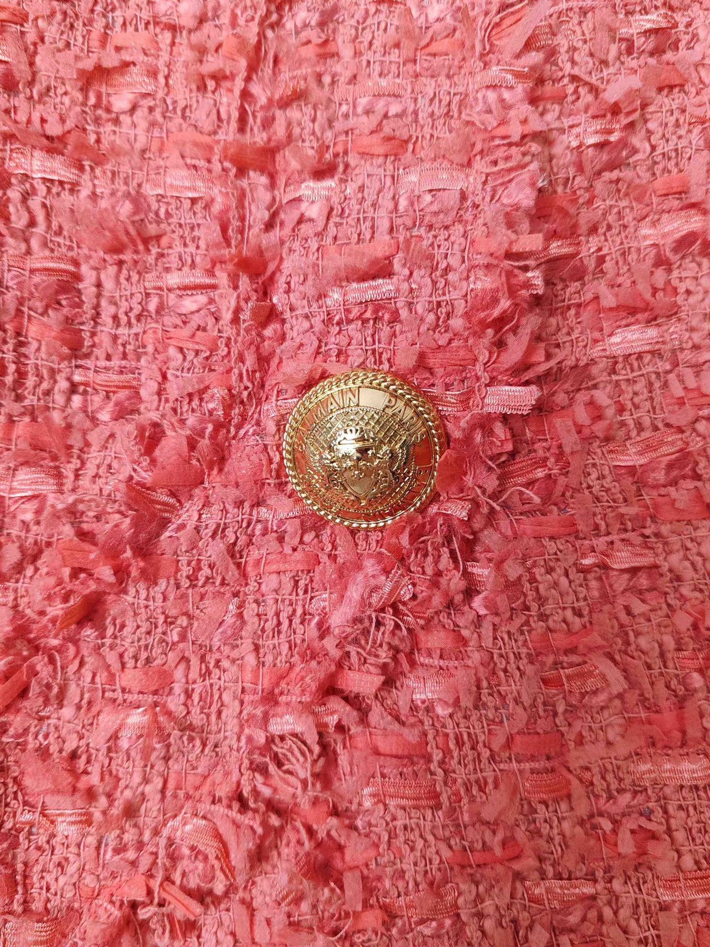 Balmain Balmain Pink Tweed Mini Skirt Size 38 Size 27" / US 4 / IT 40 - 5 Thumbnail