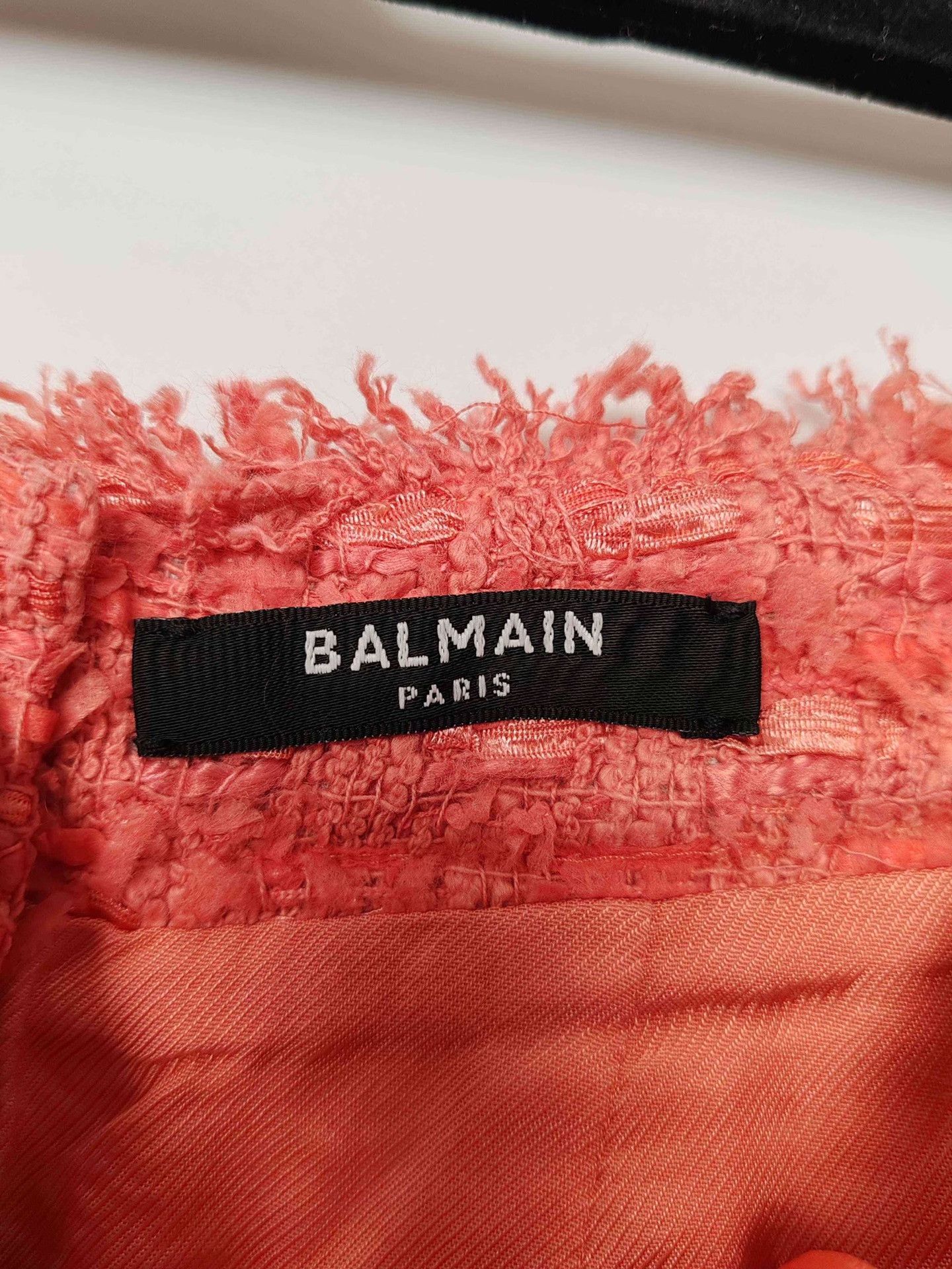 Balmain Balmain Pink Tweed Mini Skirt Size 38 Size 27" / US 4 / IT 40 - 4 Thumbnail