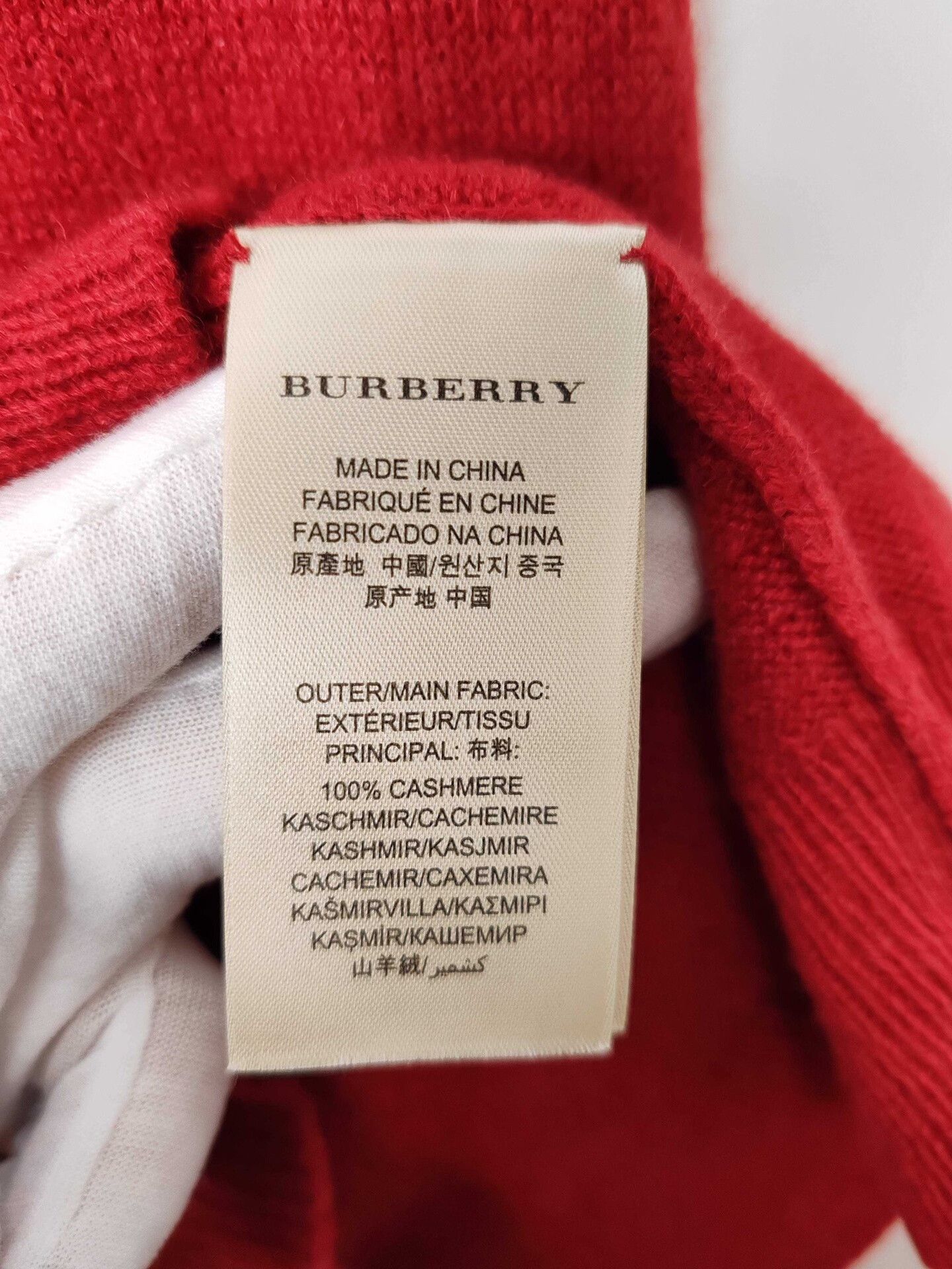 Burberry Burberry Red Cashmere Sweater Size S Size S / US 4 / IT 40 - 6 Thumbnail