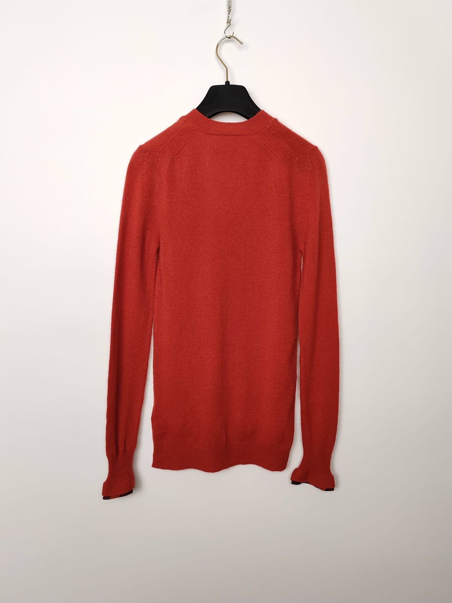 Burberry Burberry Red Cashmere Sweater Size S Size S / US 4 / IT 40 - 3 Thumbnail