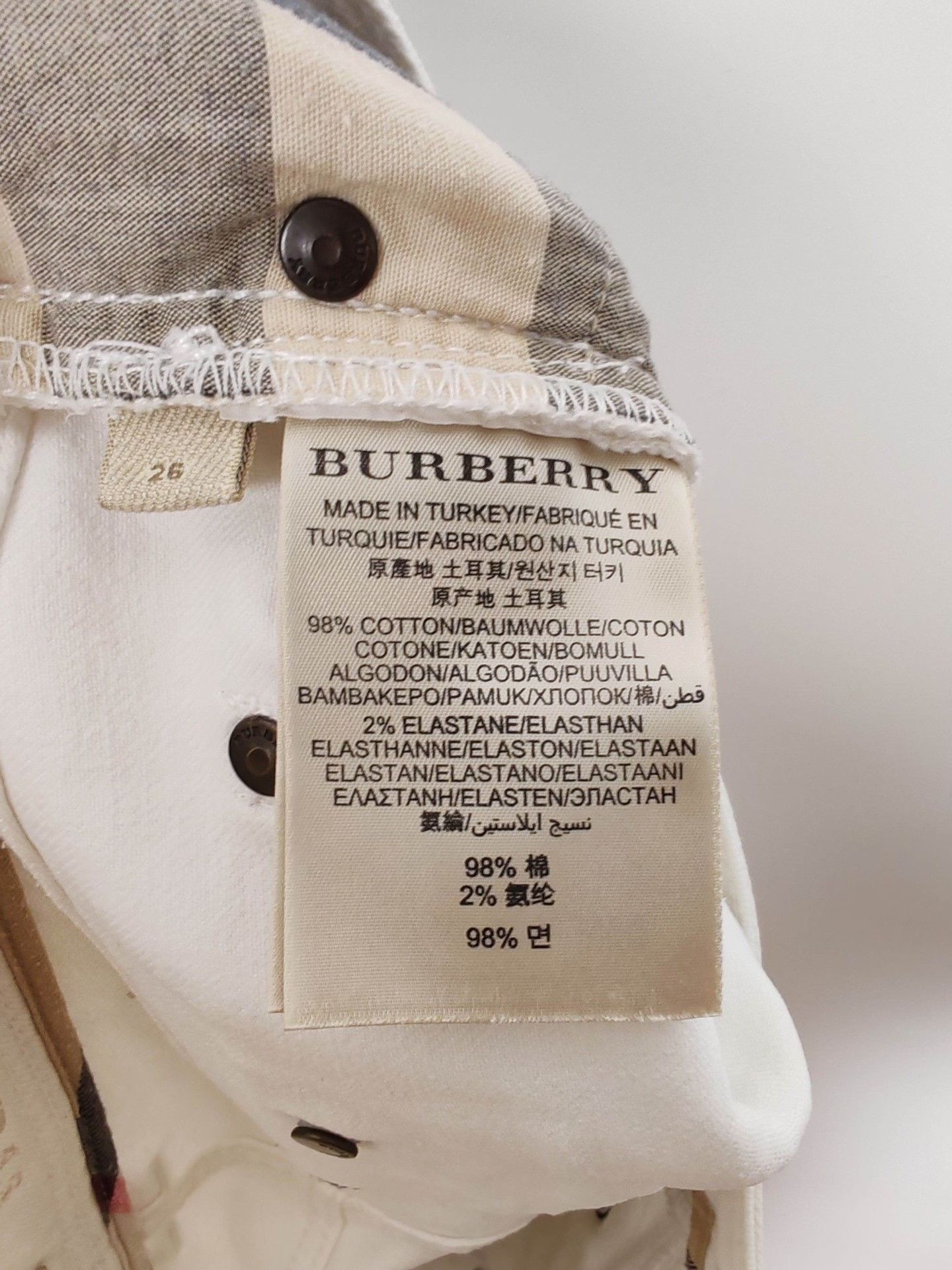 Burberry Burberry Brit White Denim Jeans Size 26 Size 26" / US 2 / IT 38 - 7 Thumbnail
