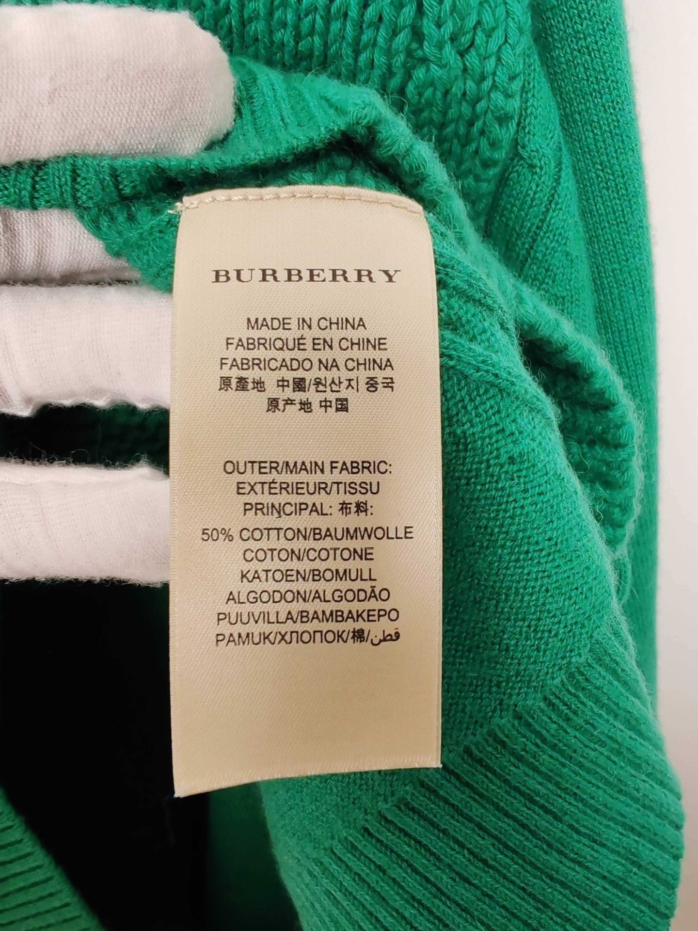 Burberry Burberry Brit V-Neck Knit Sweater Size M Size M / US 6-8 / IT 42-44 - 7 Thumbnail