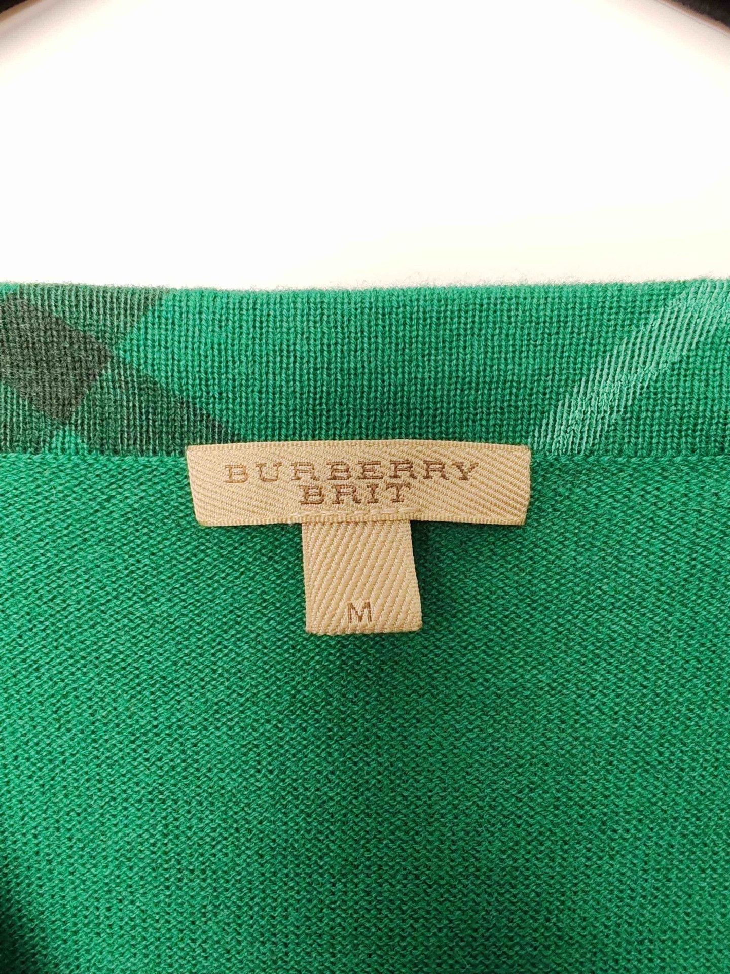 Burberry Burberry Brit V-Neck Knit Sweater Size M Size M / US 6-8 / IT 42-44 - 4 Thumbnail