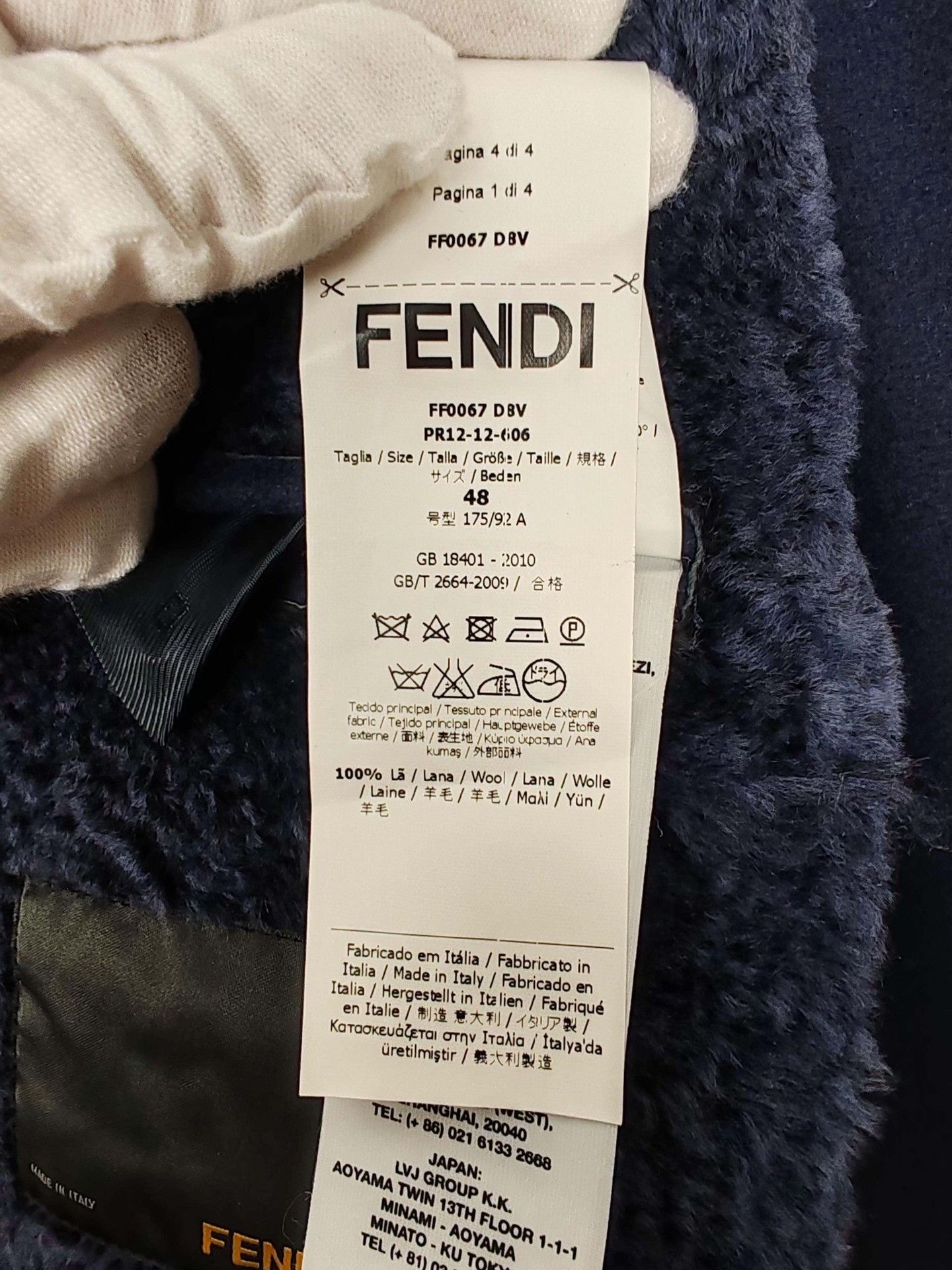 Fendi Fendi Fur Trimmed Wool Coat Size M Size US M / EU 48-50 / 2 - 9 Thumbnail