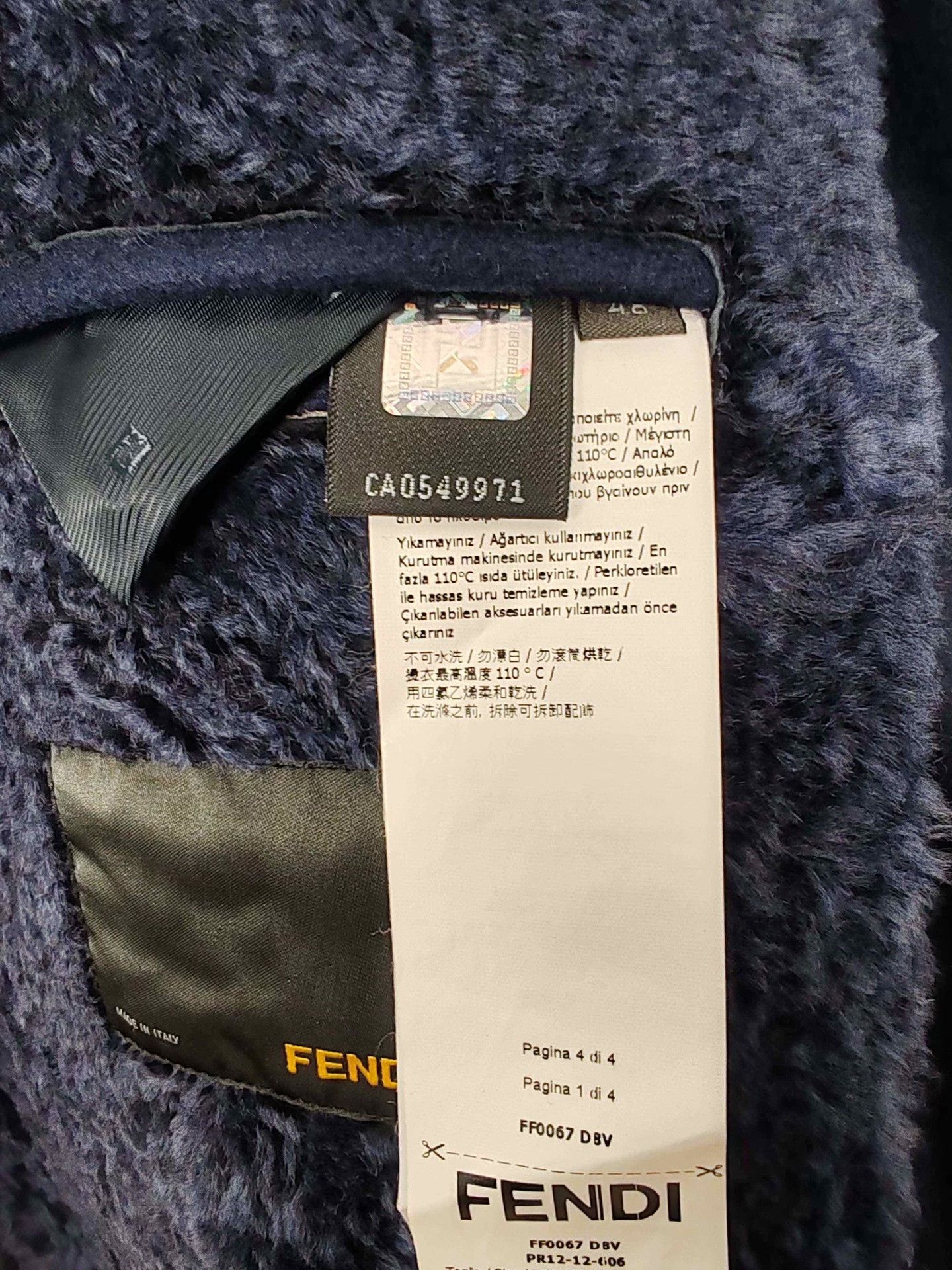 Fendi Fendi Fur Trimmed Wool Coat Size M Size US M / EU 48-50 / 2 - 8 Thumbnail