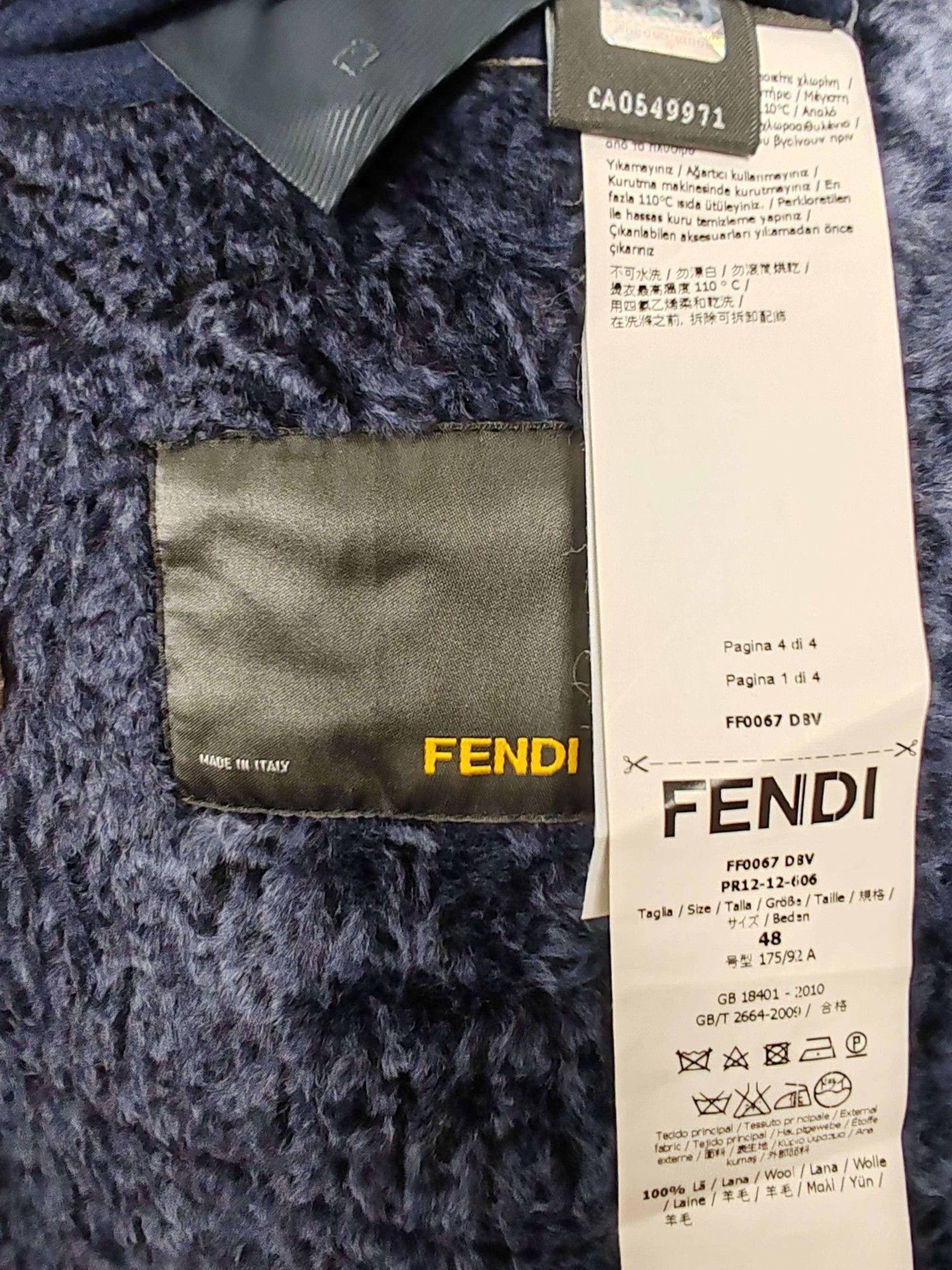 Fendi Fendi Fur Trimmed Wool Coat Size M Size US M / EU 48-50 / 2 - 7 Thumbnail