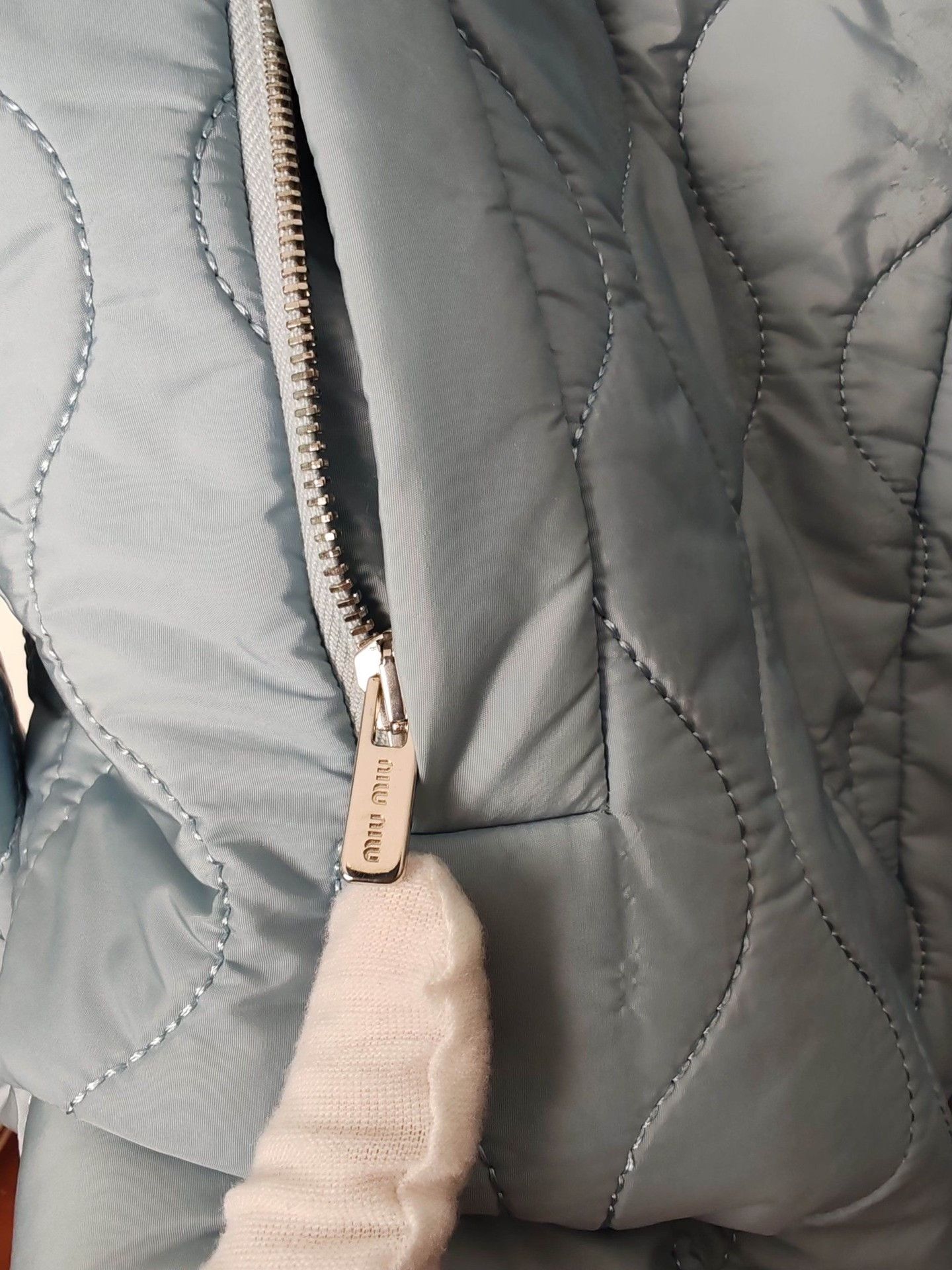 Miu Miu Miu Miu Quilted Logo Jacket Size 38 Size XS / US 0-2 / IT 36-38 - 5 Thumbnail