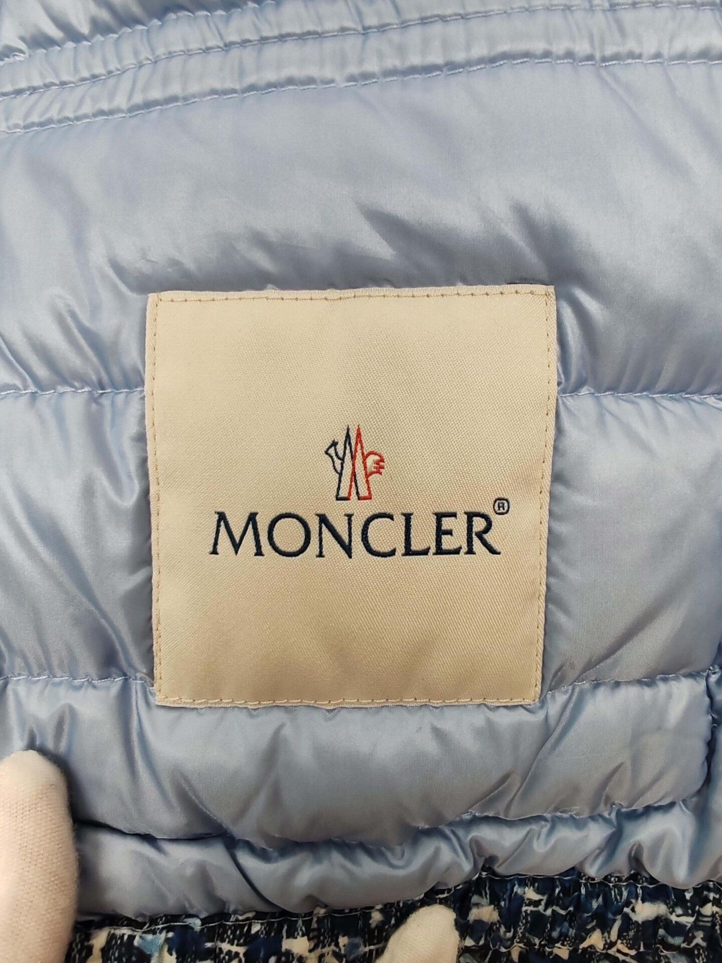 Moncler Moncler Blue Tweed Textured Puffer Jacket Size 00 Size XS / US 0-2 / IT 36-38 - 6 Thumbnail