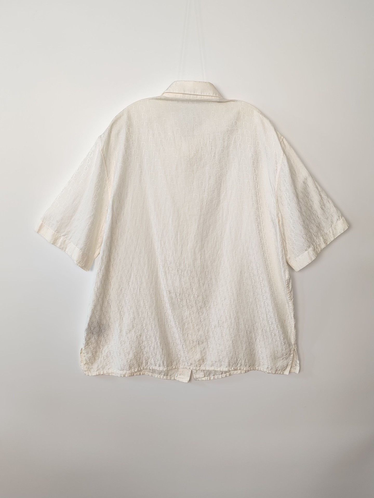 Dior Dior Oblique Silk Cotton Short Sleeve Shirt Size L Size US L / EU 52-54 / 3 - 3 Thumbnail