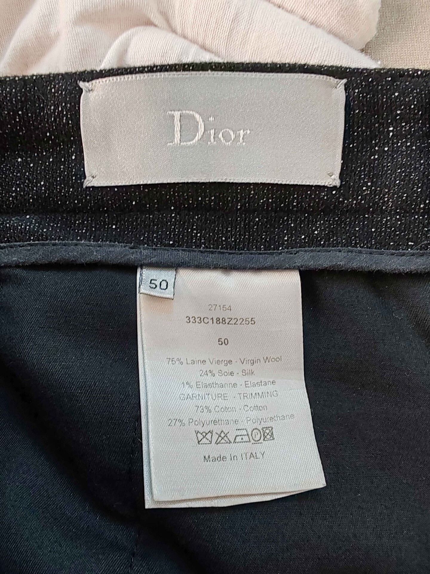 Dior Dior Speckled Wool Silk Trousers Size 34 Size US 34 / EU 50 - 4 Thumbnail