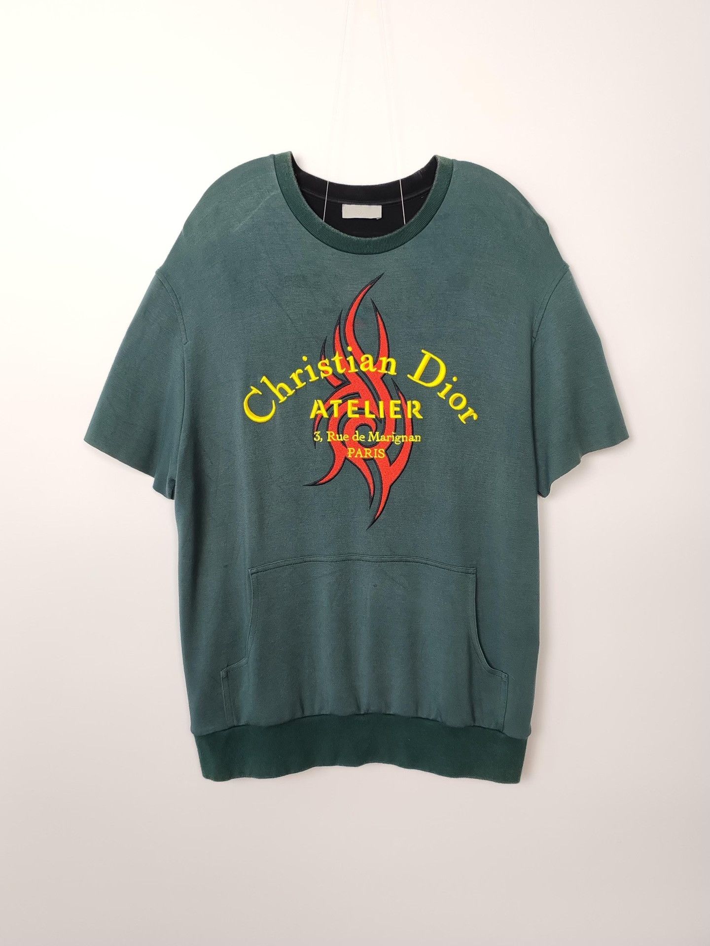 Dior Dior Atelier Flame Embroidery Short Sleeve Sweatshirt Size L Size US L / EU 52-54 / 3 - 2 Thumbnail