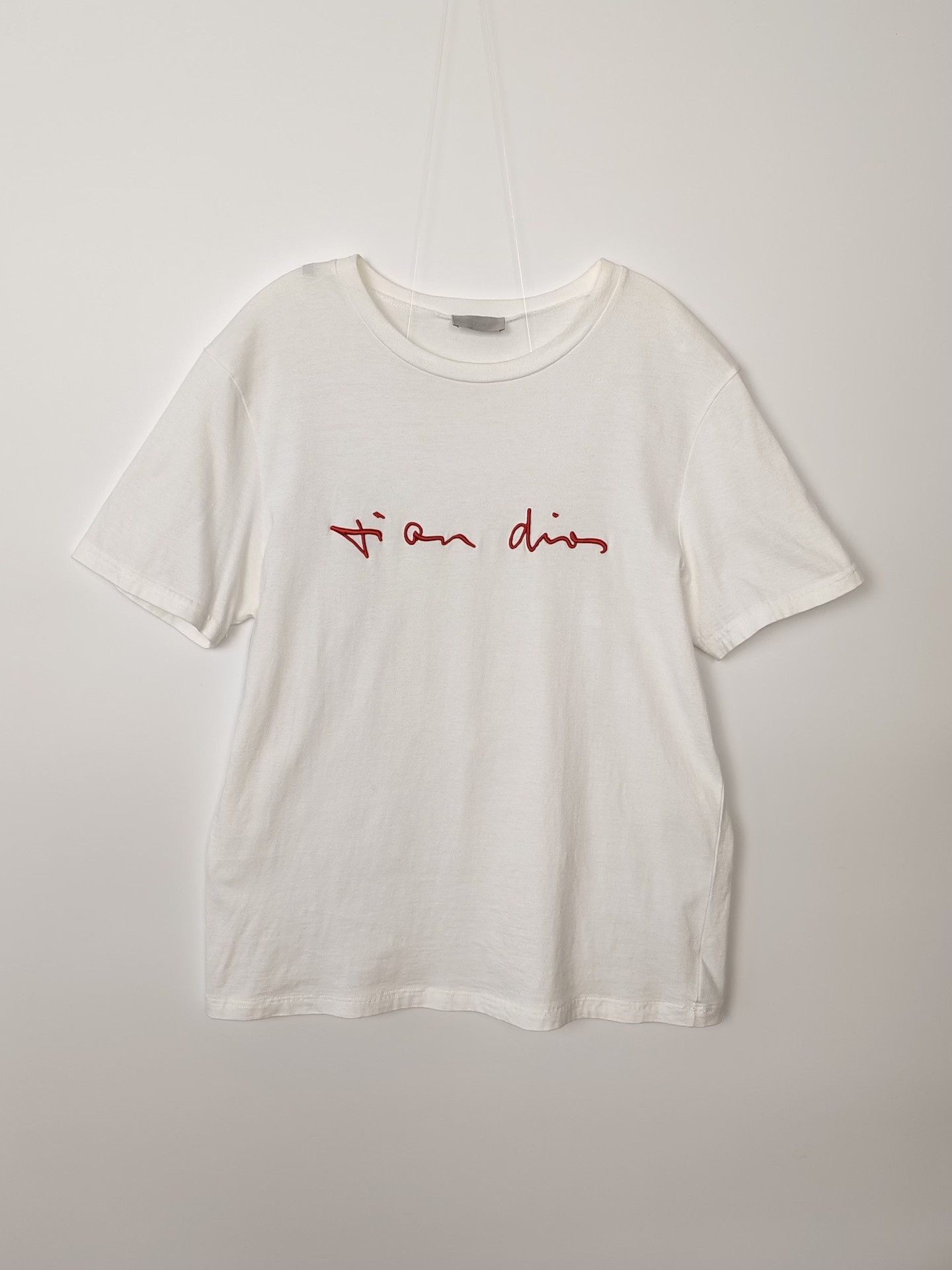 Dior Dior Red Embroidery T-Shirt Size M Size US M / EU 48-50 / 2 - 2 Thumbnail