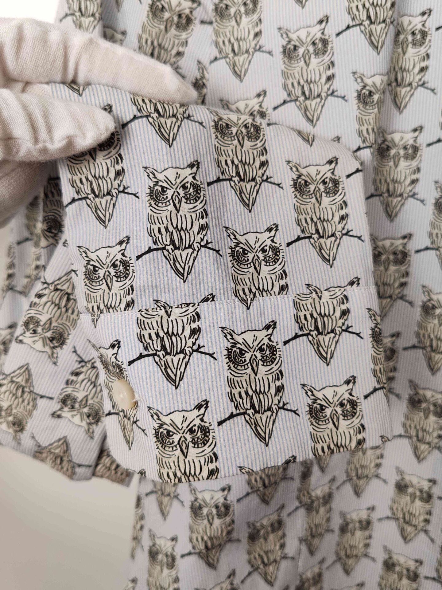 RED Valentino RED Valentino Owl Print Button Up Shirt Size 38 Size XS / US 0-2 / IT 36-38 - 7 Thumbnail