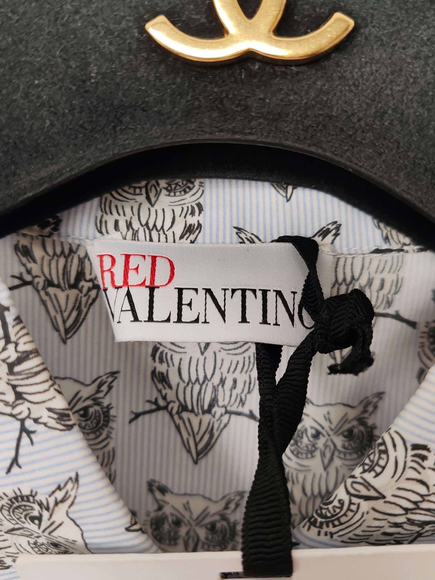 RED Valentino RED Valentino Owl Print Button Up Shirt Size 38 Size XS / US 0-2 / IT 36-38 - 4 Thumbnail