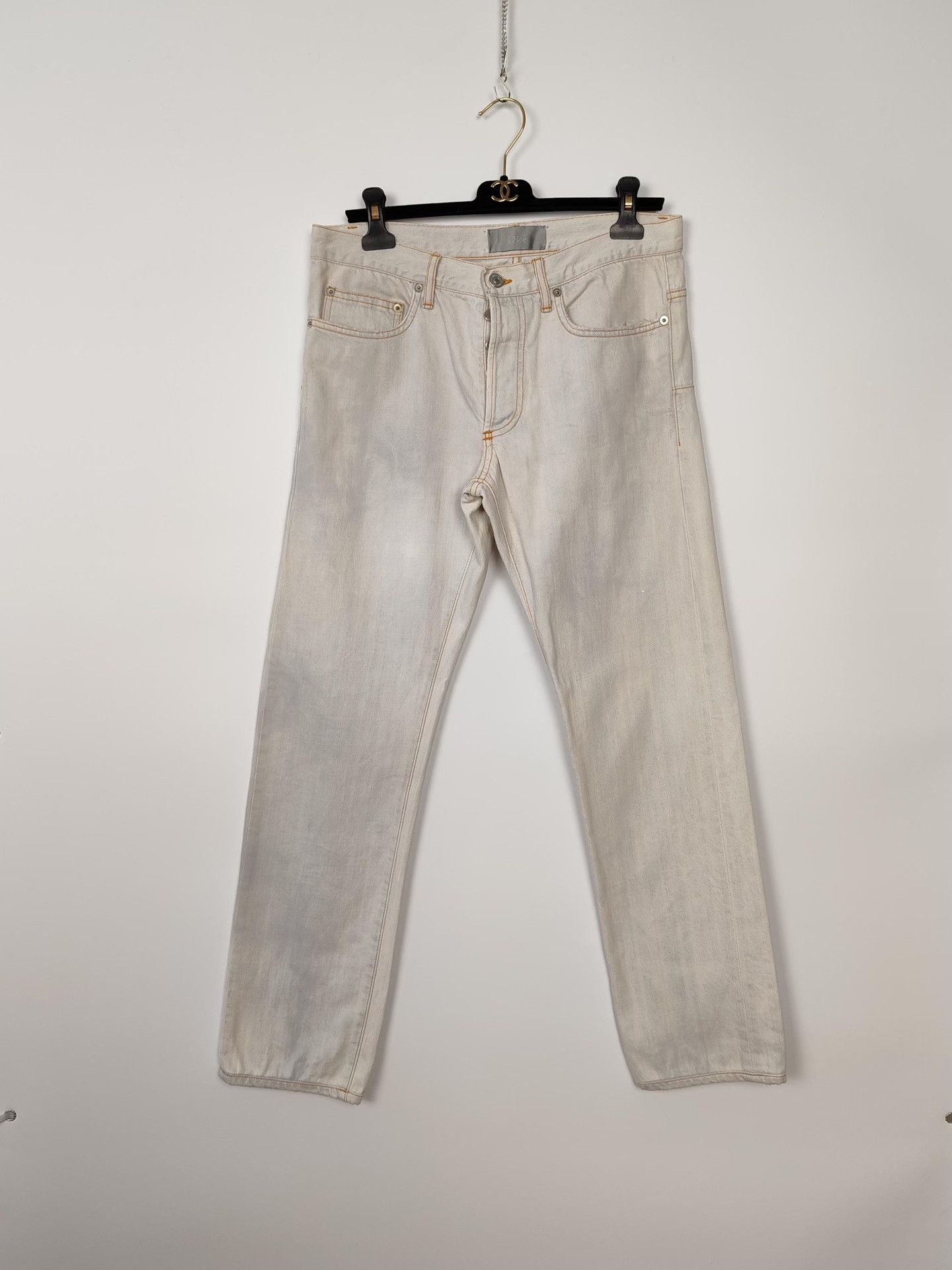 Dior Dior Homme Distressed Jeans Size 31 Size US 31 - 2 Thumbnail