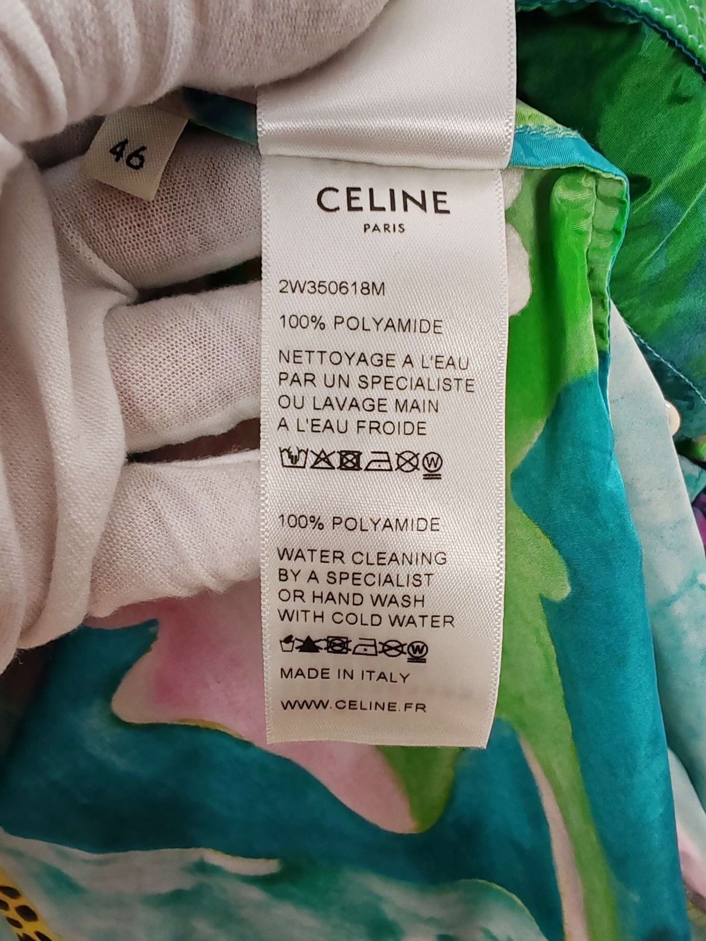 Celine Celine Palm Print Half Zip Jacket Size S Size US S / EU 44-46 / 1 - 7 Thumbnail