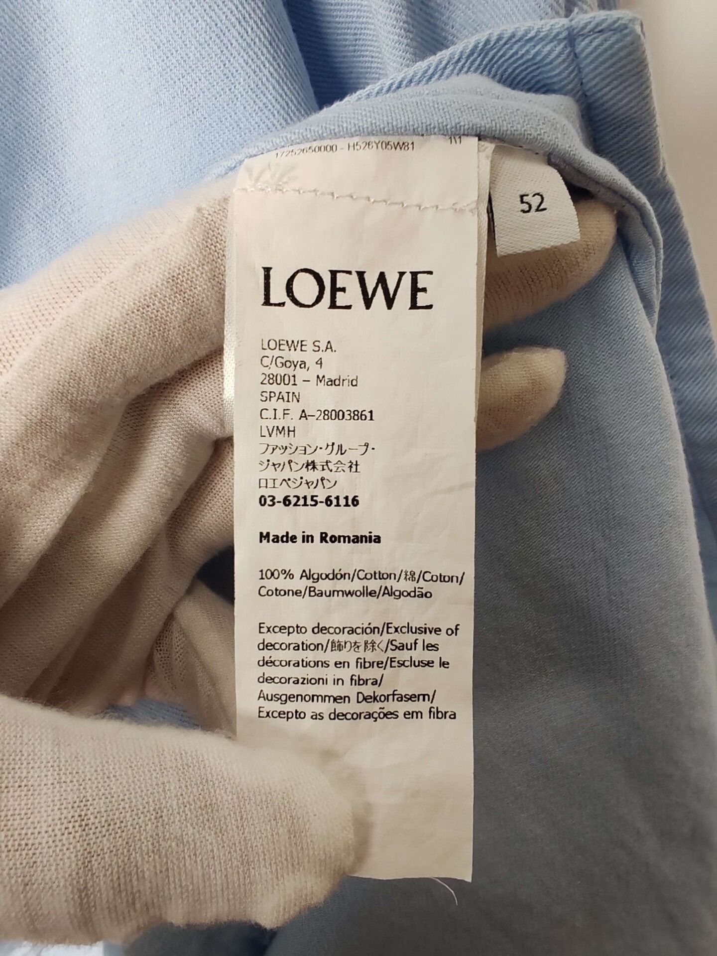 Loewe Loewe Embroidered Anagram Hooded Shirt Jacket Size 52 Size US L / EU 52-54 / 3 - 6 Thumbnail