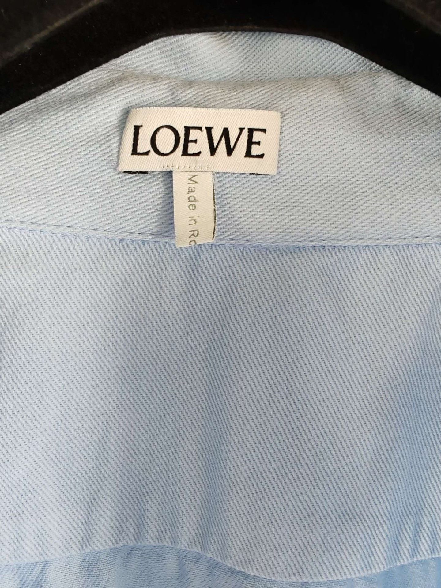 Loewe Loewe Embroidered Anagram Hooded Shirt Jacket Size 52 Size US L / EU 52-54 / 3 - 4 Thumbnail