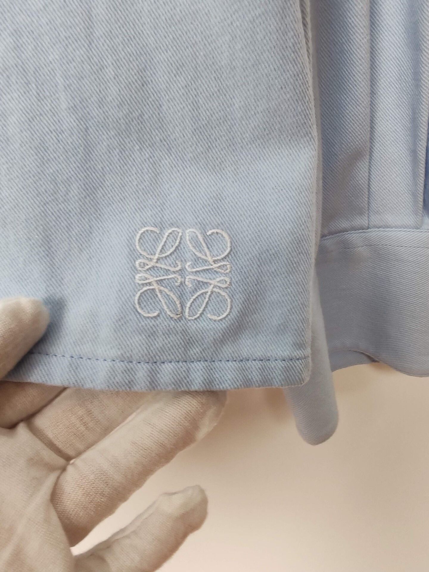 Loewe Loewe Embroidered Anagram Hooded Shirt Jacket Size 52 Size US L / EU 52-54 / 3 - 5 Thumbnail