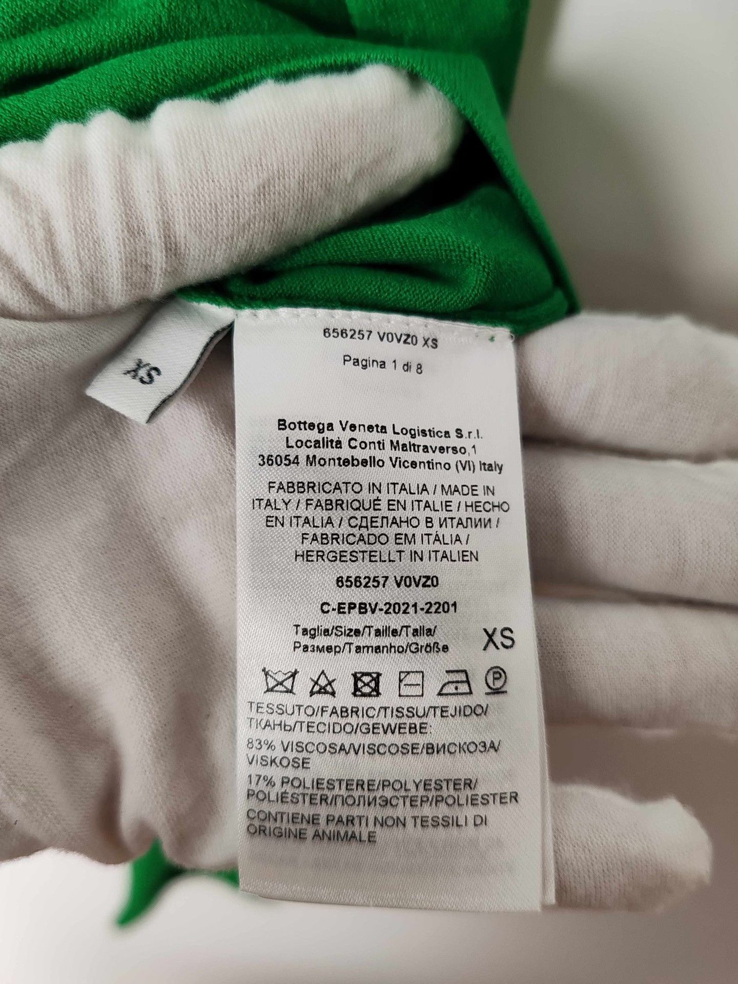 Bottega Veneta Bottega Veneta Green Viscose Polo Size XS Size XS / US 0-2 / IT 36-38 - 9 Thumbnail