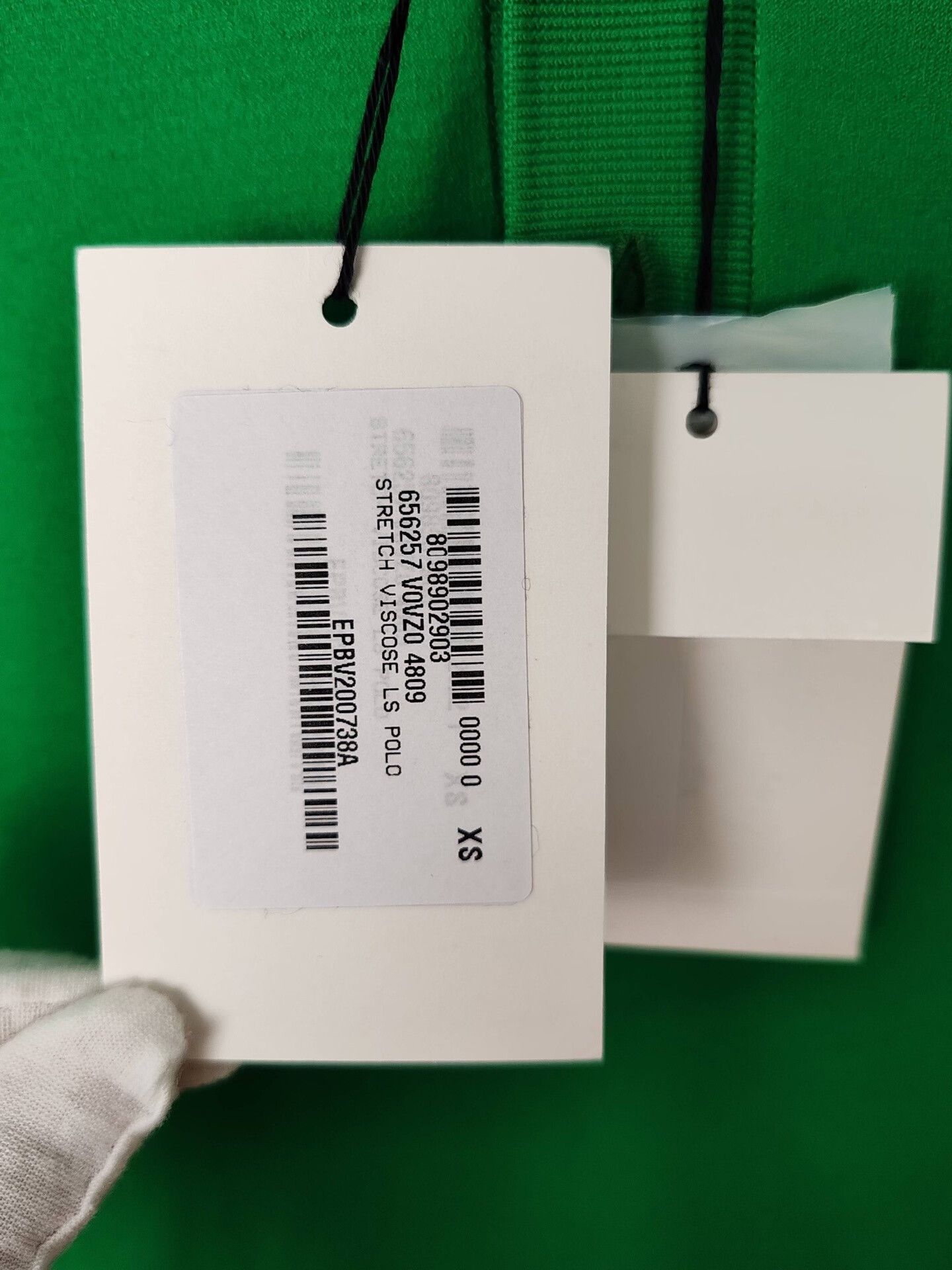 Bottega Veneta Bottega Veneta Green Viscose Polo Size XS Size XS / US 0-2 / IT 36-38 - 7 Thumbnail
