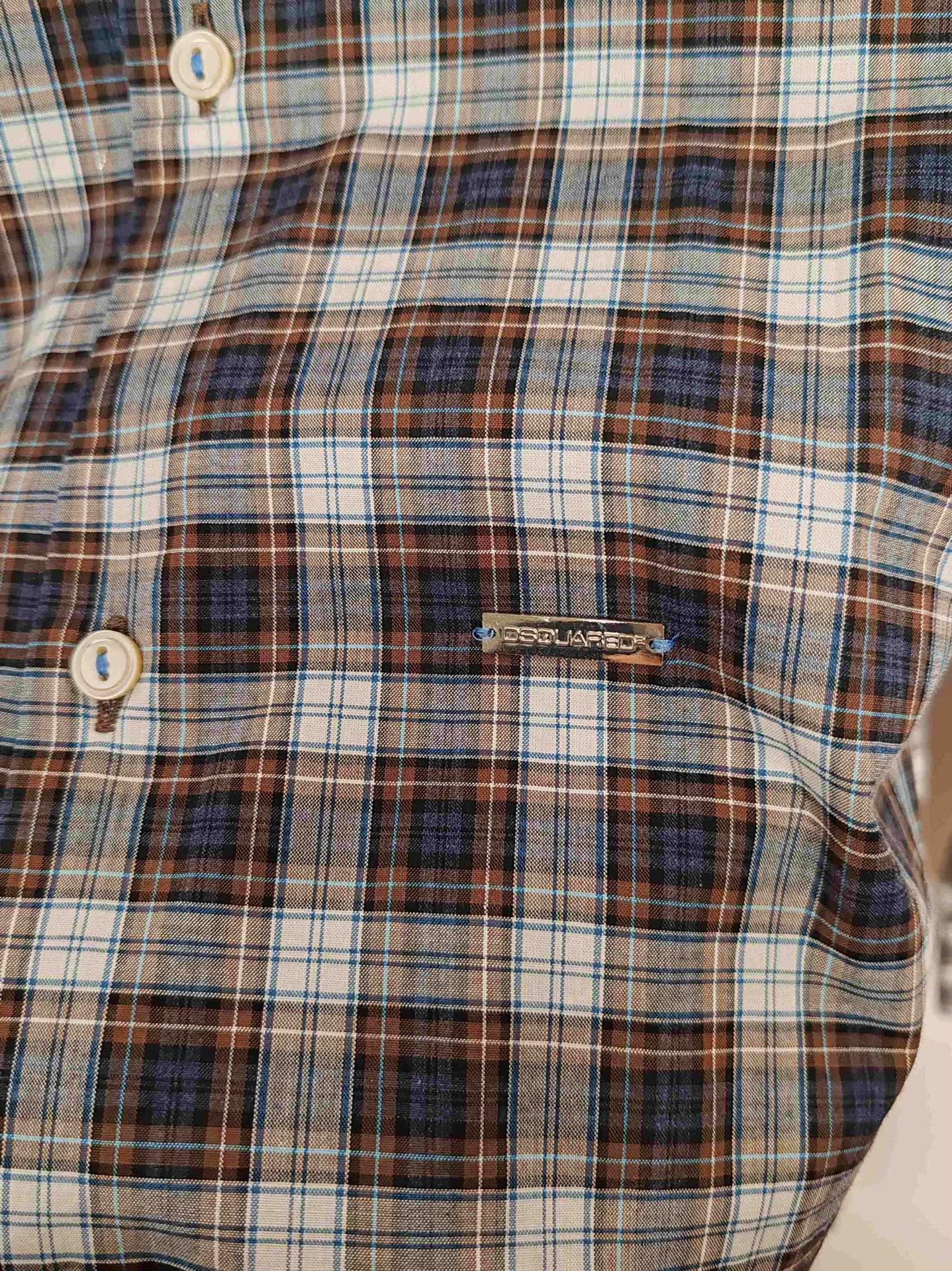 Dsquared2 Dsquared2 Plaid Cotton Shirt Size 48 Size US M / EU 48-50 / 2 - 6 Thumbnail