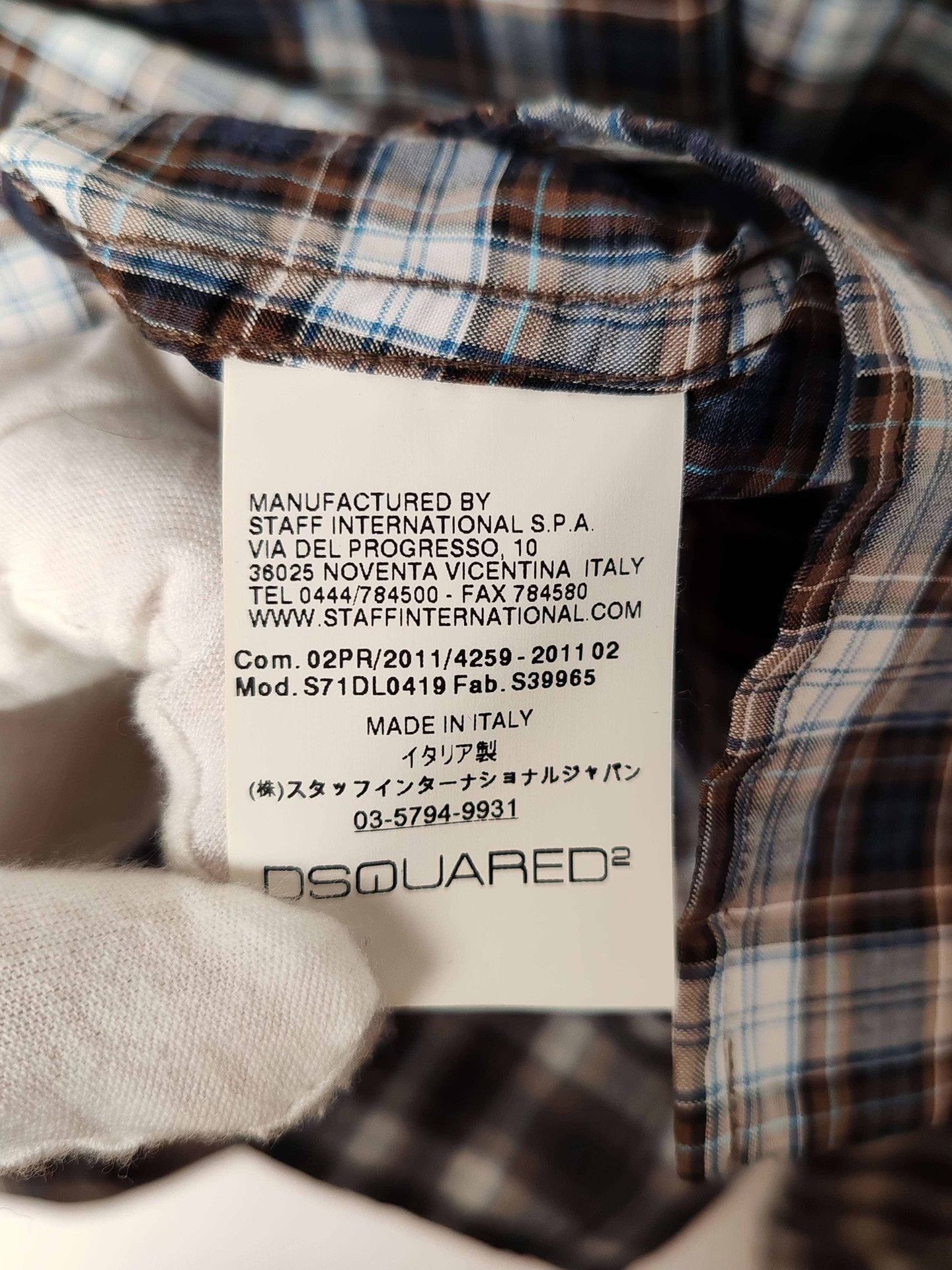 Dsquared2 Dsquared2 Plaid Cotton Shirt Size 48 Size US M / EU 48-50 / 2 - 7 Thumbnail