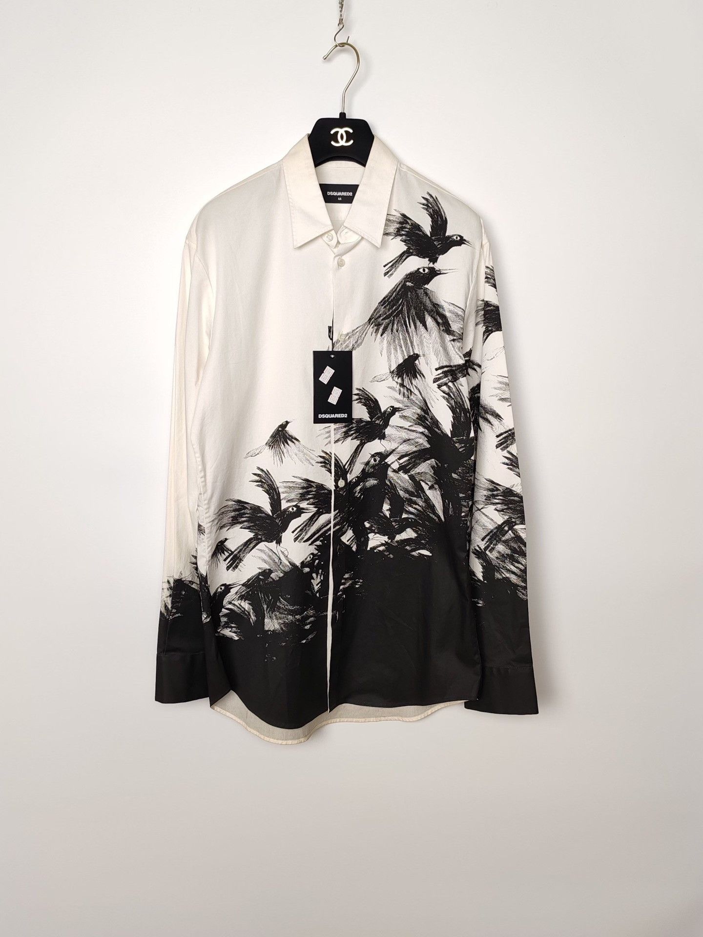 Dsquared2 Dsquared2 Bird Print Button Up Shirt Size 44 Size US S / EU 44-46 / 1 - 2 Thumbnail