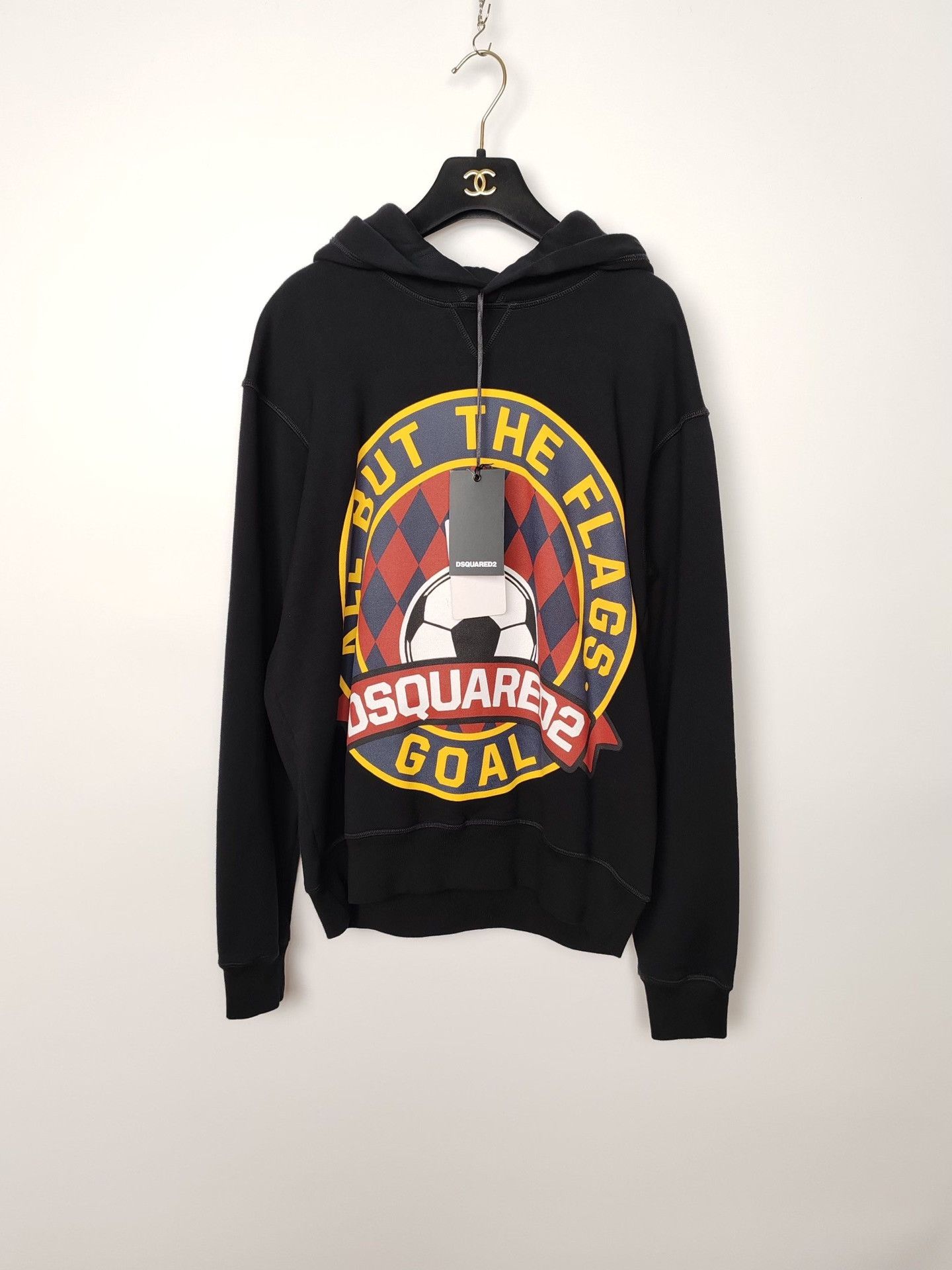 Dsquared2 Dsquared2 Soccer Flag Graphic Hoodie Size S Size US S / EU 44-46 / 1 - 2 Thumbnail