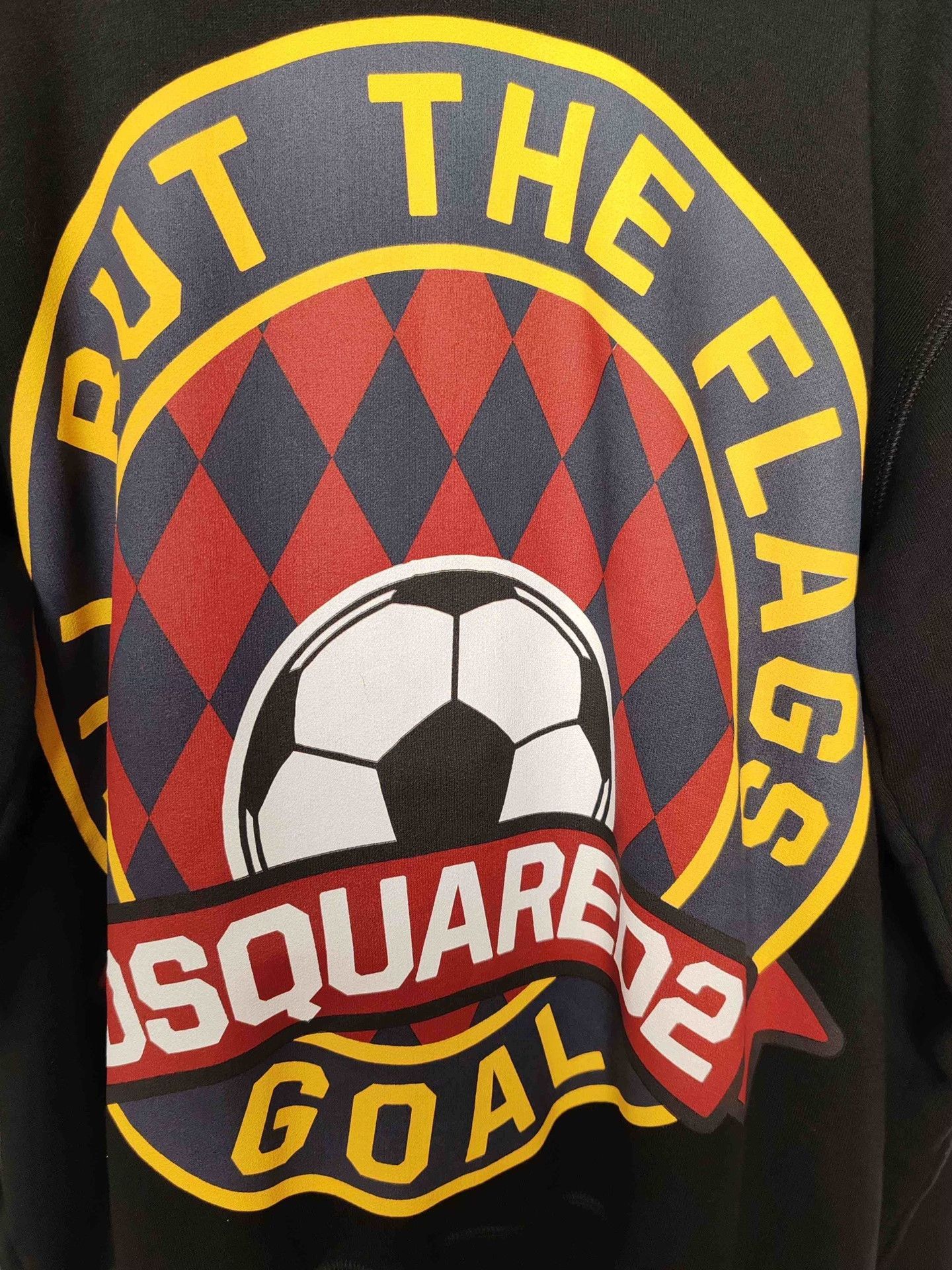 Dsquared2 Dsquared2 Soccer Flag Graphic Hoodie Size S Size US S / EU 44-46 / 1 - 6 Thumbnail