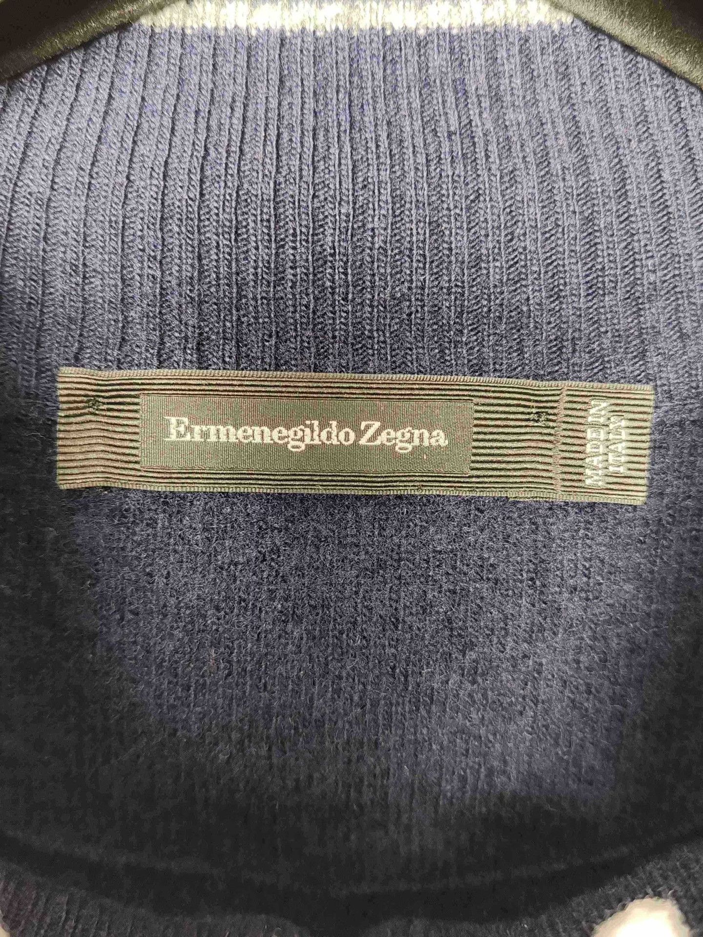 Ermenegildo Zegna Ermenegildo Zegna Full Zip Wool Sweater Size M Size US M / EU 48-50 / 2 - 4 Thumbnail