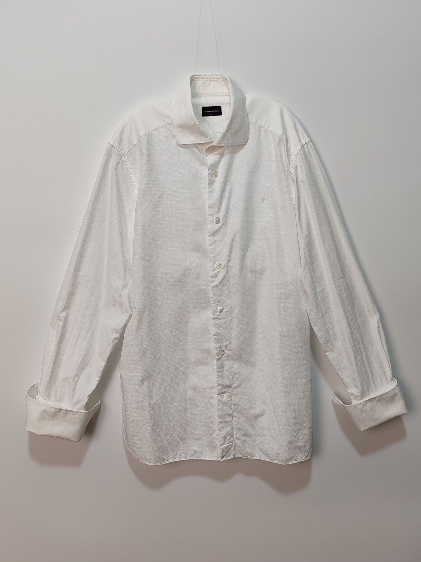 Ermenegildo Zegna Ermenegildo Zegna Textured Button Up Shirt Size M Size US M / EU 48-50 / 2 - 2 Thumbnail