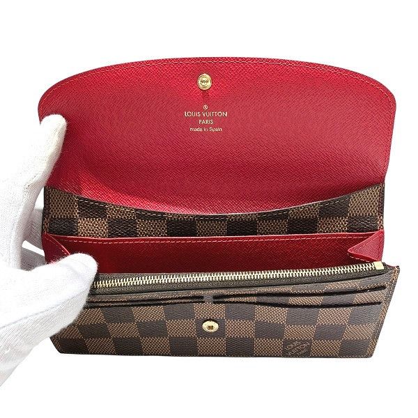 Louis Vuitton Louis Vuitton Louis Vuitton Portefeuille Emilie Damier Wallet Textile Long Wallet N63544 DUTY FREE for USA Size ONE SIZE - 3 Thumbnail