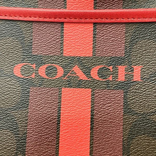 Coach Coach Coach Signature Varsity Stripe Shoulder Bag Plastic / Synthetic Shoulder Bag F38402 DUTY FREE for USA Size ONE SIZE - 6 Thumbnail