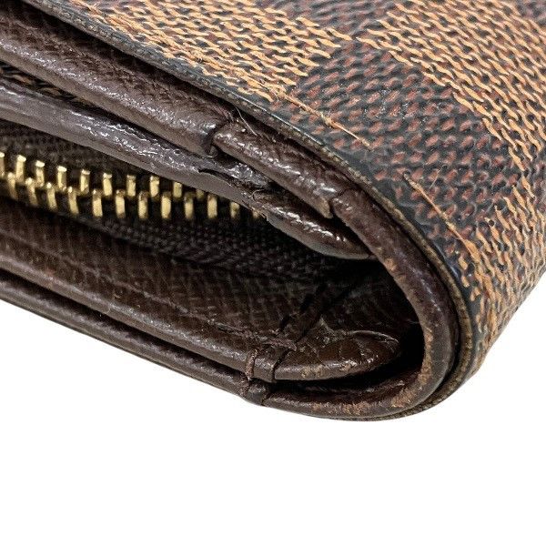 Louis Vuitton Louis Vuitton Louis Vuitton Portefeuille Porte Monnaie Billets Tresor Damier Wallet Textile Short Wallet N61730 DUTY FREE for USA Size ONE SIZE - 8 Thumbnail