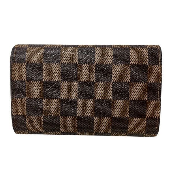 Louis Vuitton Louis Vuitton Louis Vuitton Portefeuille Porte Monnaie Billets Tresor Damier Wallet Textile Short Wallet N61730 DUTY FREE for USA Size ONE SIZE - 2 Thumbnail