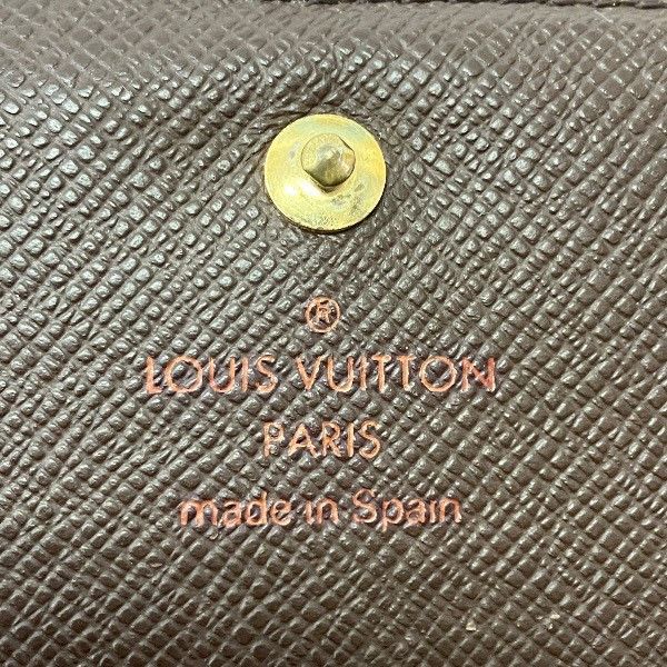 Louis Vuitton Louis Vuitton Louis Vuitton Portefeuille Porte Monnaie Billets Tresor Damier Wallet Textile Short Wallet N61730 DUTY FREE for USA Size ONE SIZE - 4 Thumbnail