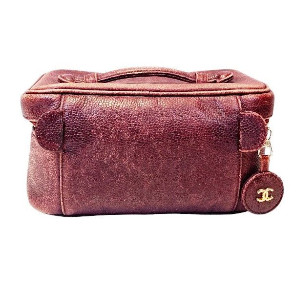 Chanel Chanel Chanel Caviar Skin Vanity Bag Leather Vanity Bag DUTY FREE for USA Size ONE SIZE - 2 Thumbnail