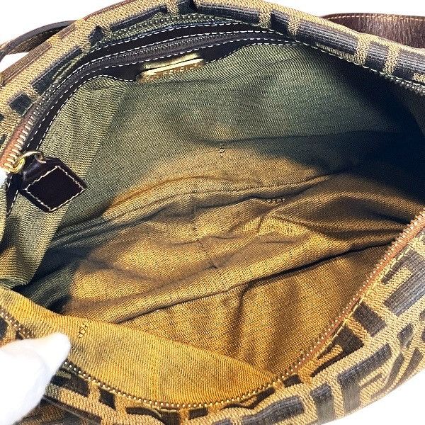 Fendi Fendi Fendi Zucca Canvas Leather Shoulder Bag Leather Shoulder Bag DUTY FREE for USA Size ONE SIZE - 5 Thumbnail