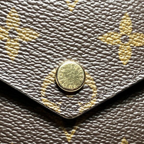 Louis Vuitton Louis Vuitton Louis Vuitton Portefeuille Victorine Monogram Wallet Textile Short Wallet M41938 DUTY FREE for USA Size ONE SIZE - 8 Thumbnail
